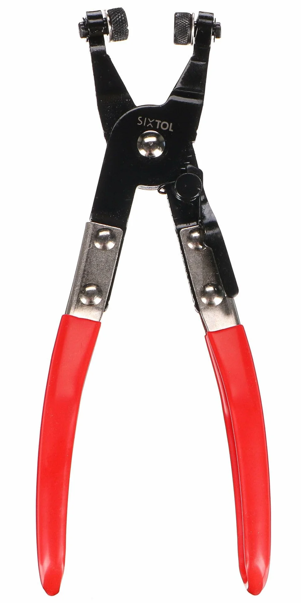 MECHANIC HOSE CLAMP 8 | Szczypce do opasek samozaciskowych | Obrotowe szczęki | 55 mm | Stalowe