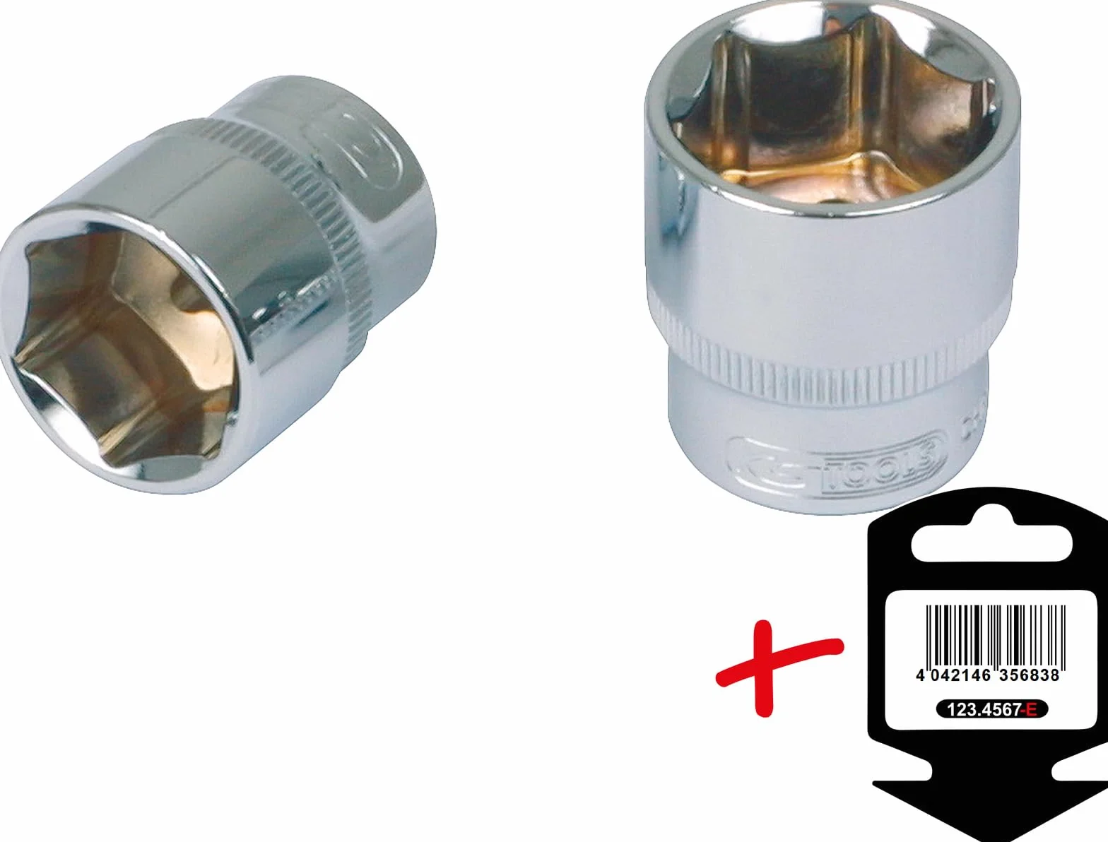 KS Tools 918.1224-E CHROMEplus Nasadka szesciokatna, 24mm, 1/2" na haku
