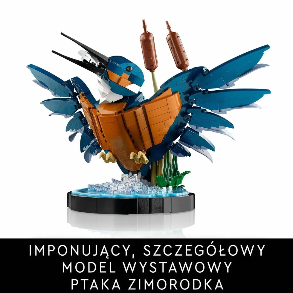 LEGO Icons Zimorodek, Model Ptaka z Klocków do Zbudowania, Kreatywny zestaw dla Dorosłych Miłośników Ornitologii, Dekoracje do Domu i Ozdoba na Biurko, Pomysł na Prezent dla Niej i dla Niego, 10331