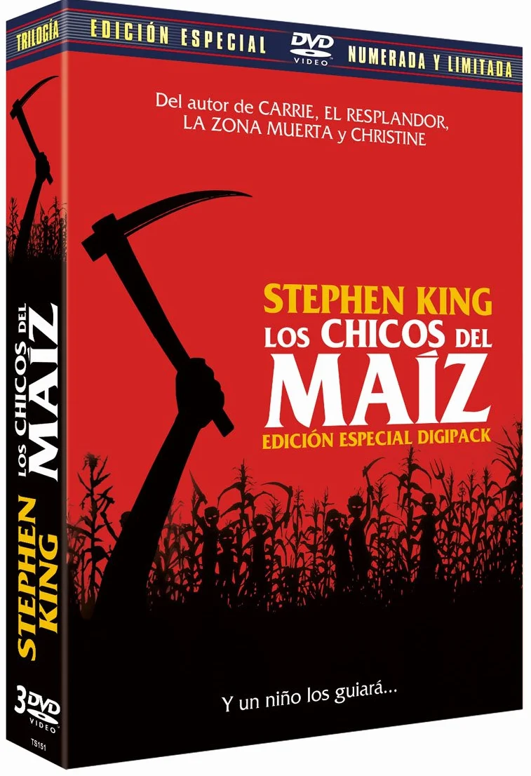 Los Chicos del Maiz I-II y III Edición Digipack Lenticular Limitada y Numerada Coleccionista DVD z 8 postales Children of The Corn I-II-III