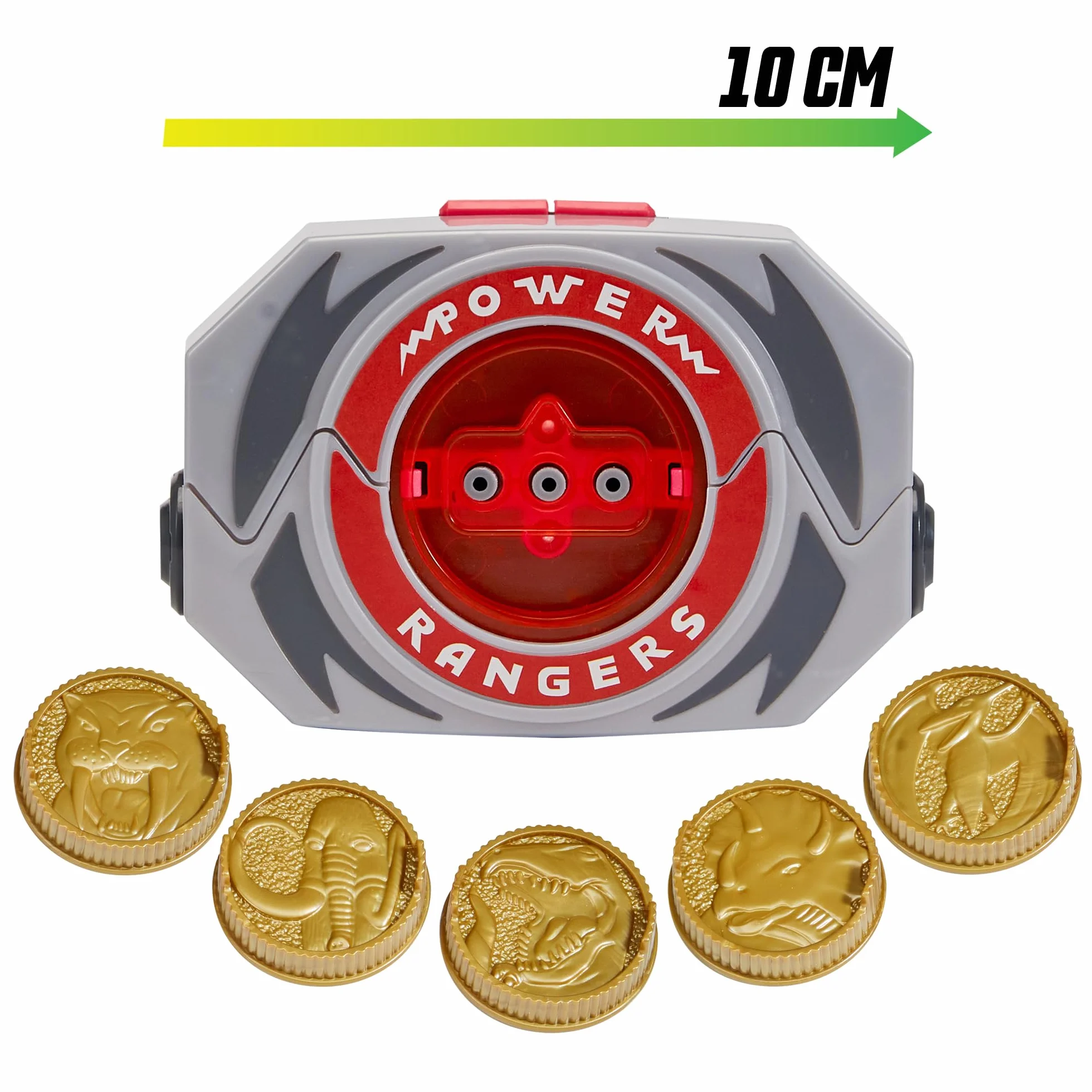 Power Rangers, Elektroniczny Power Morpher, funkcje dźwięku i oświetlenia, akcesoria w zestawie, dla dzieci od 4 lat, PWG02
