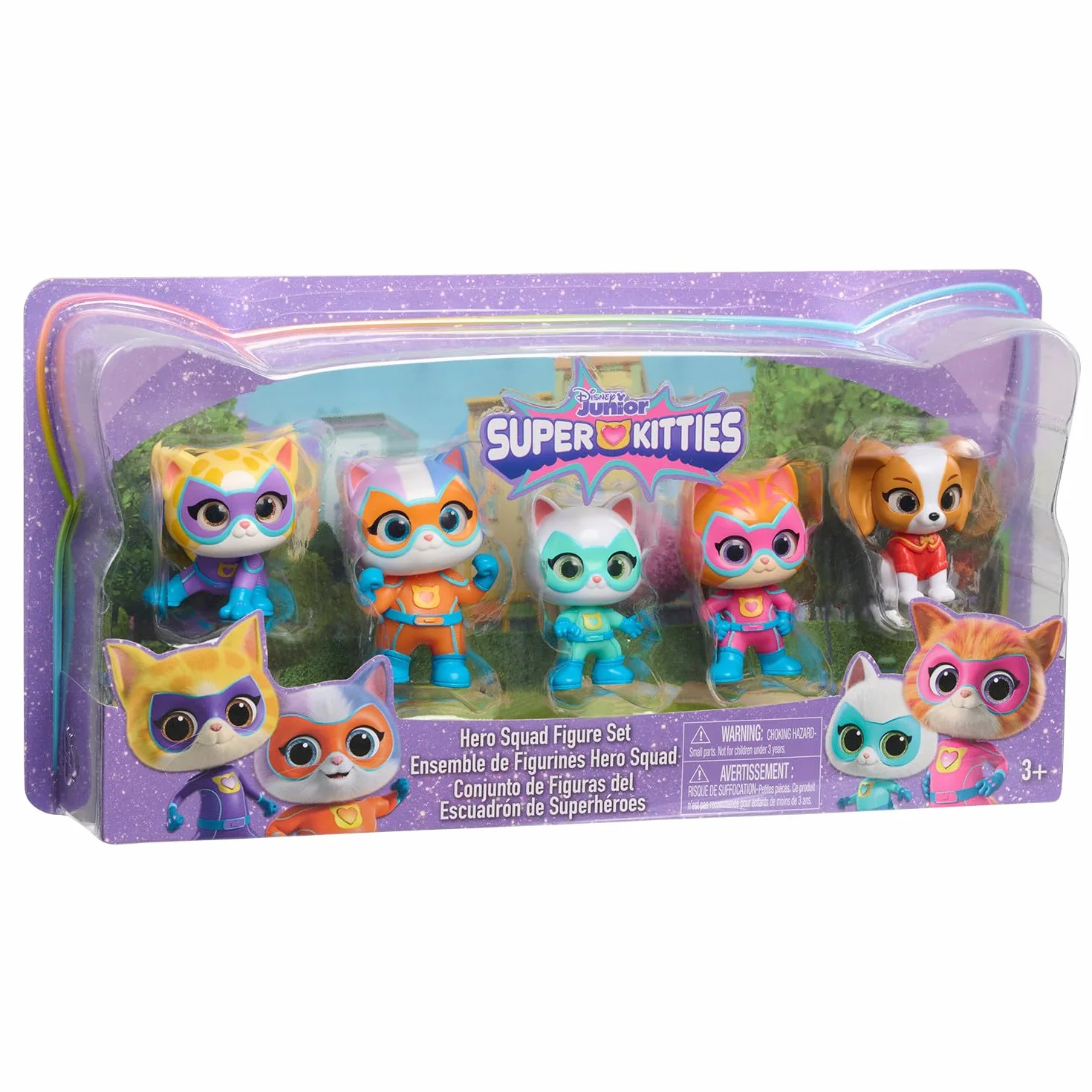 Disney Junior SuperKitties Hero Squad 5-Piece Figure Set