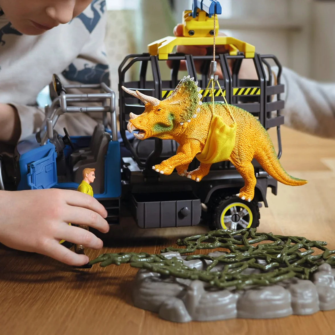 schleich DINOSAURS | Misja Transportu Dinozaurów 42565 | zestaw z figurkami, wieloma funkcjami i licznymi akcesoriami | prezent dla dziewczynek i chłopców | zestaw do zabawy od 5 lat | 43 elementów