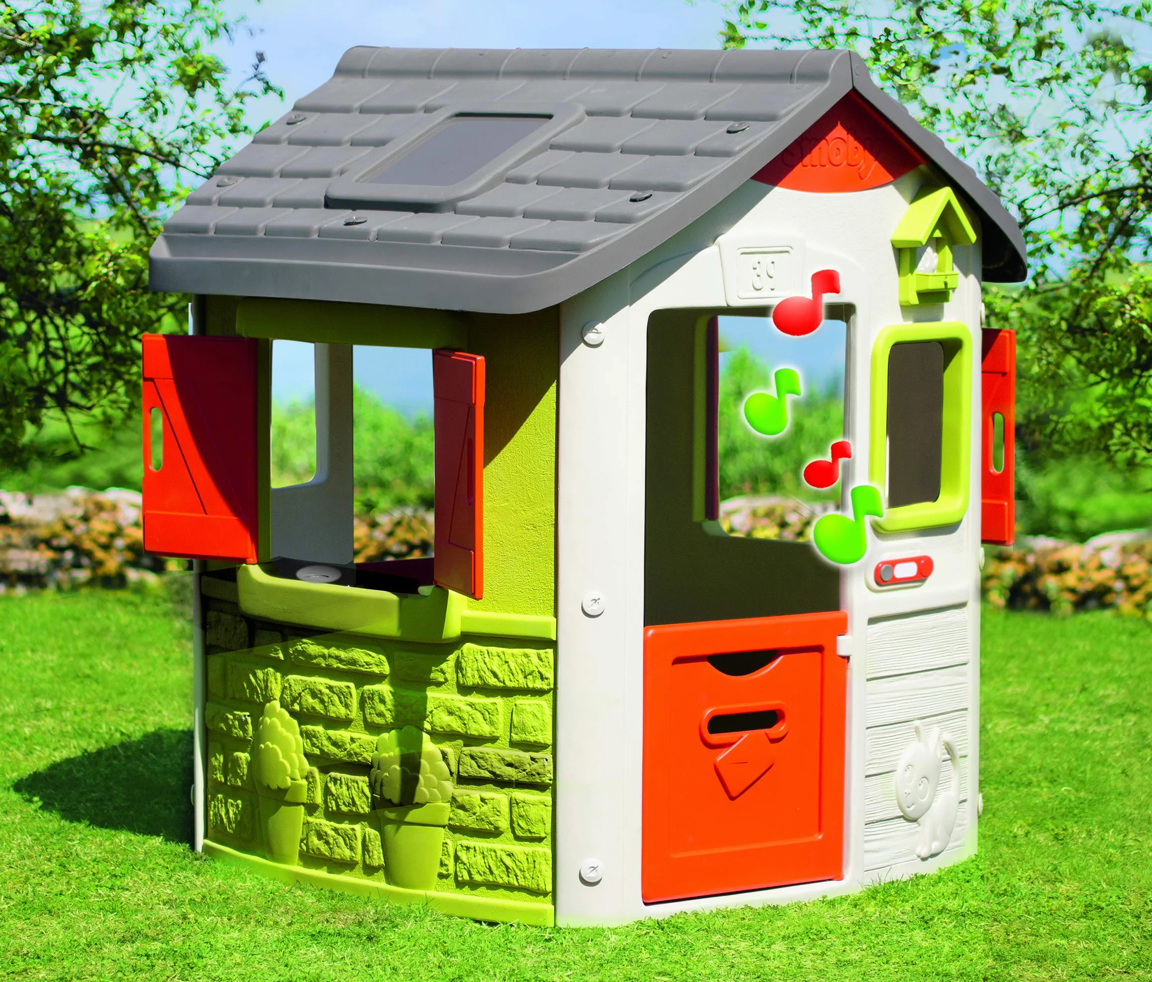 Smoby Elektroniczny Dzwonek do Drzwi, Wielokolorowy, 12 x 4 x 4 cm