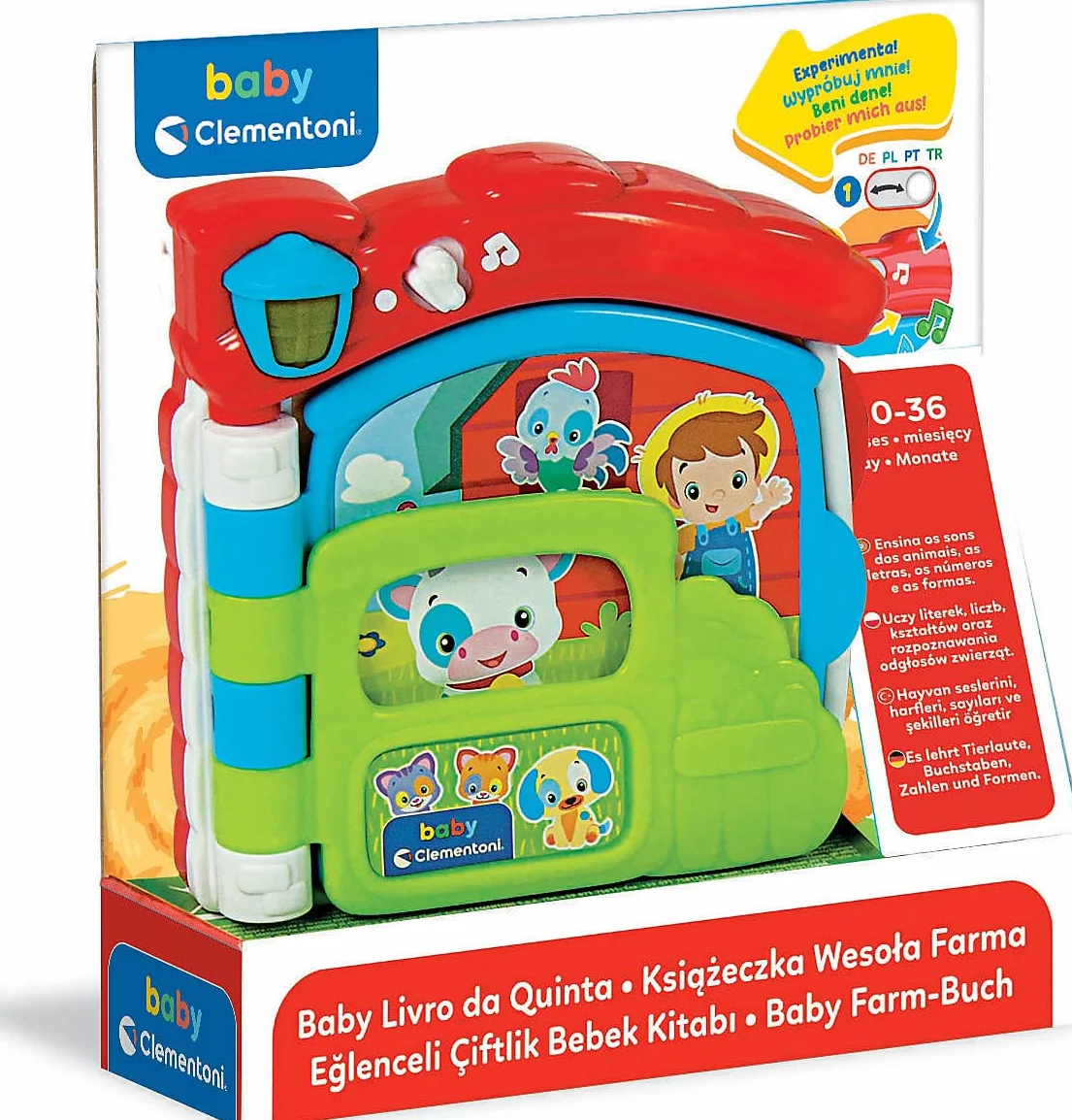 Clementoni Baby Książeczka Farma 10+ Miesięcy