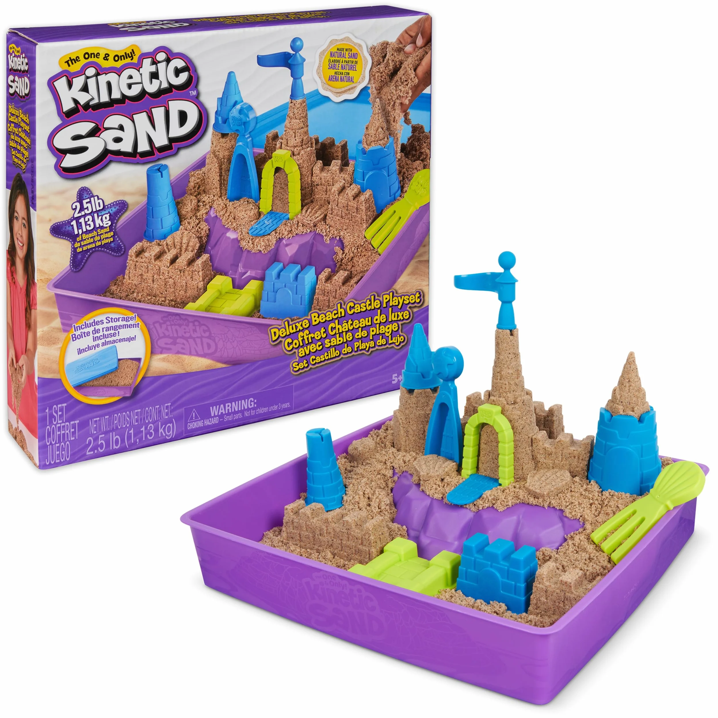 Kinetic Sand zestaw zamek na plaży