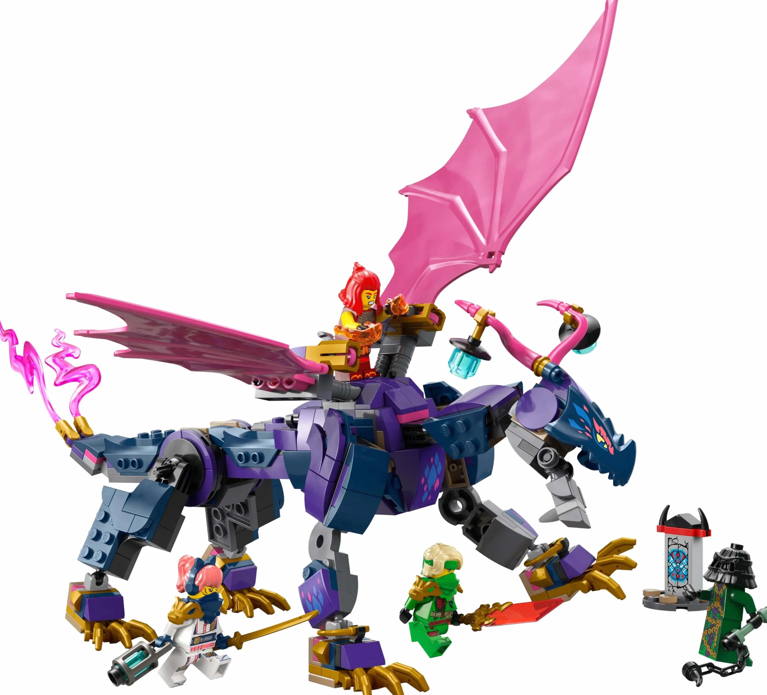 LEGO NINJAGO Smoczy mistrz Rontu, zestaw konstrukcyjny dla 7-latka, zabawka dla dziecka z czterema minifigurkami, w tym Lloydem, pomysł na prezent dla chłopca i dziewczynki, fana ninja i smoków 71842