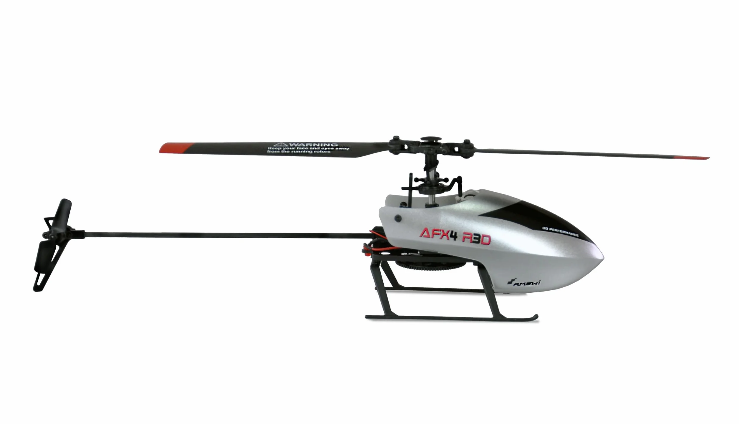 Amewi 25329 AFX4 R3D helikopter z pojedynczym rotorem, 4-kanałowy 6G, w zestawie funkcja toczenia 3D, automatyczne uruchamianie i automatyzacja RTF