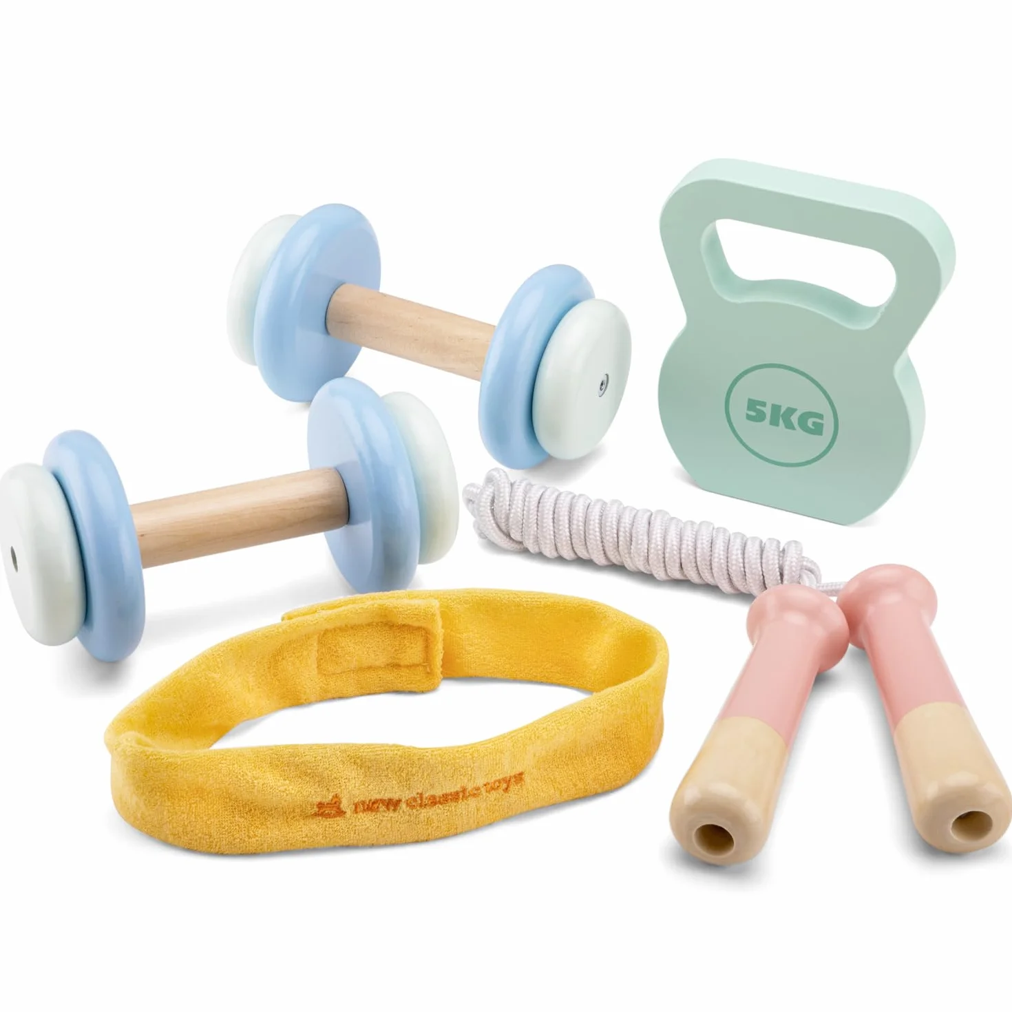 New Classic Toys Drewniany zestaw fitness