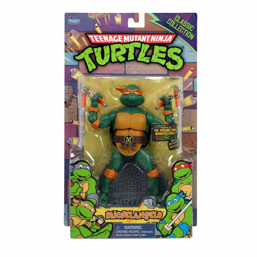 TMNT Nastolatkowie mutant żółwie ninja 15 cm klasyczna kolekcja figurka Michała Anioła