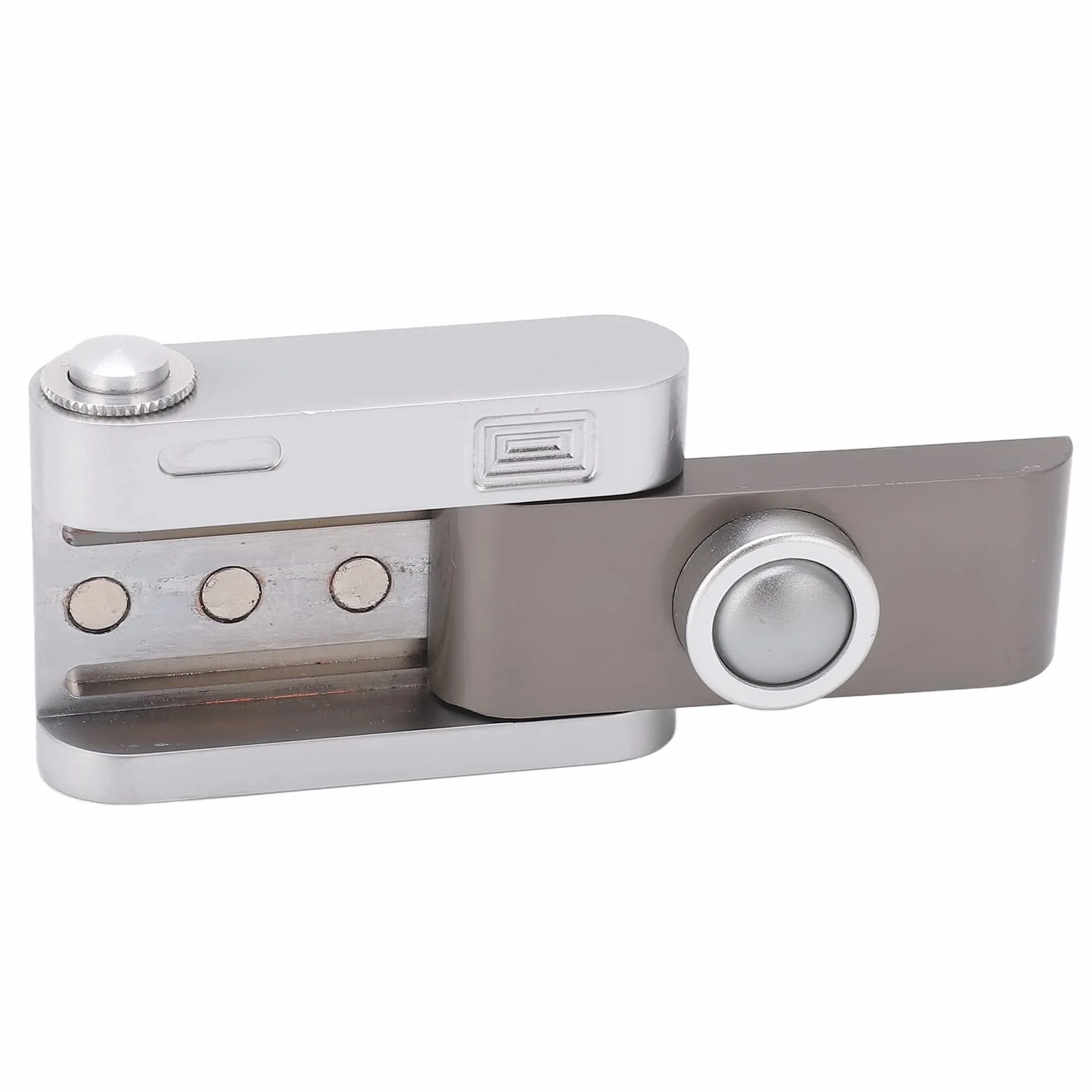 Generic ADHD Push Slider Zabawka dla Dorosłych Metalowa Prasa Kliknij Stress Relief Slider Zabawka, Przenośna łagodząca Lęki w Kształcie Kamery dla Pracowników Biurowych, 2,1 X 1,4 X 0,6 Cala