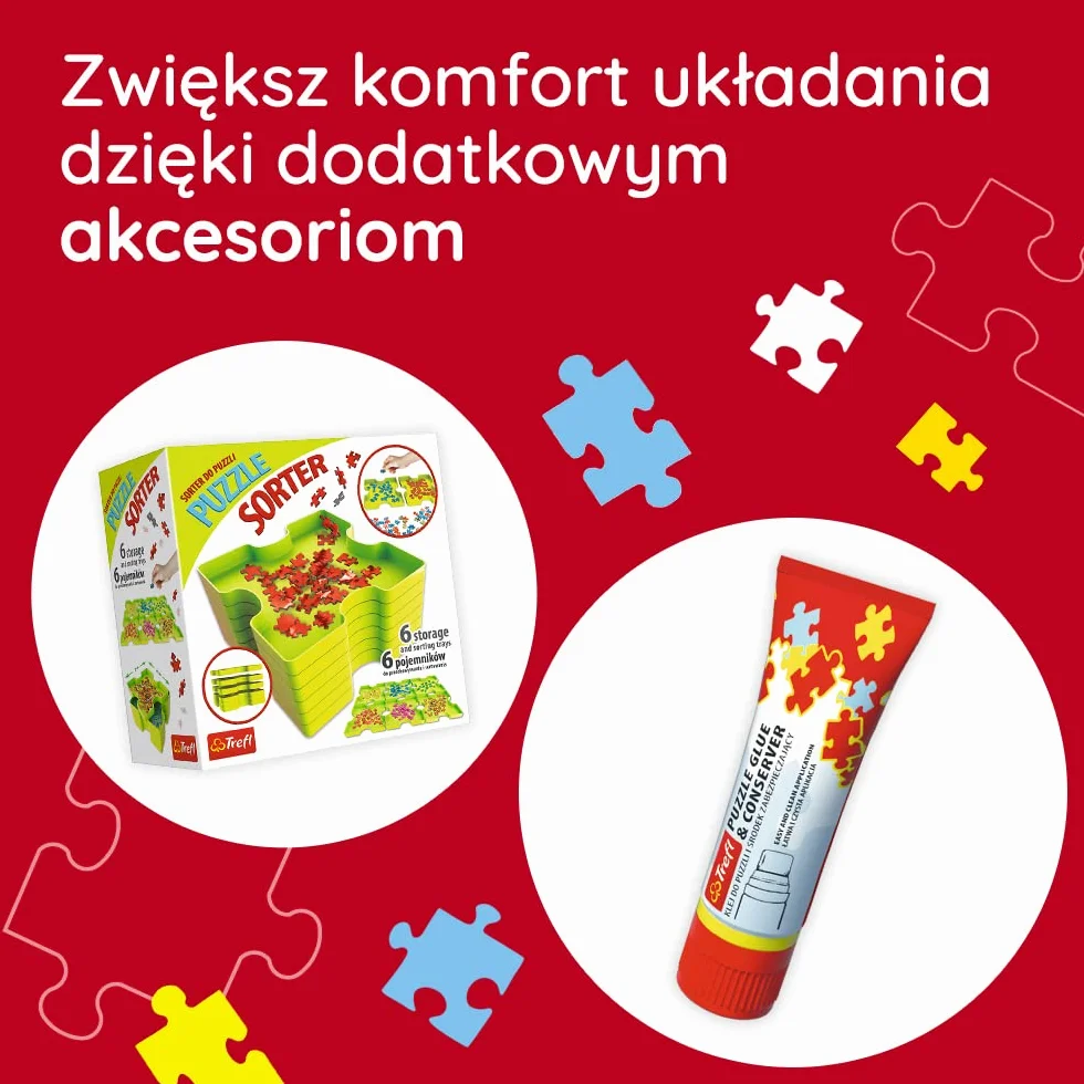 Trefl - Mata do Układania Puzzli, 500-6000 Elementów – Do Przenoszenia i Przechowywania Puzzli, z Mocnymi Rzepami, Duży Rozmiar, Do Układanek o Rozmiarze do 136x96 cm
