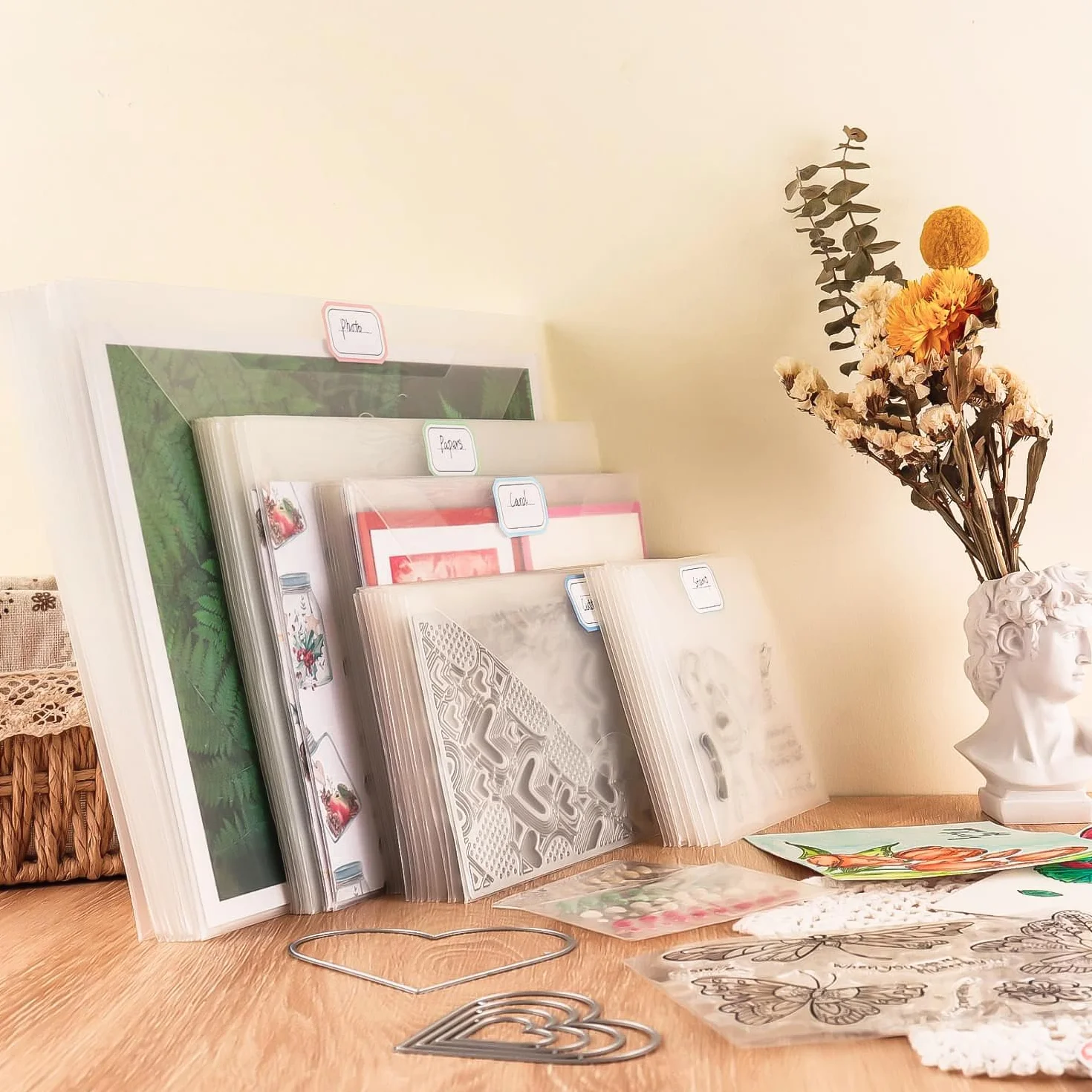 Magnetyczne arkusze gumowe 0,5 mm przezroczyste torby na stemple koperty z naklejkami Pęseta do majsterkowania szablony metalowe szablony tłoczenia znaczki i kolekcje (12P)