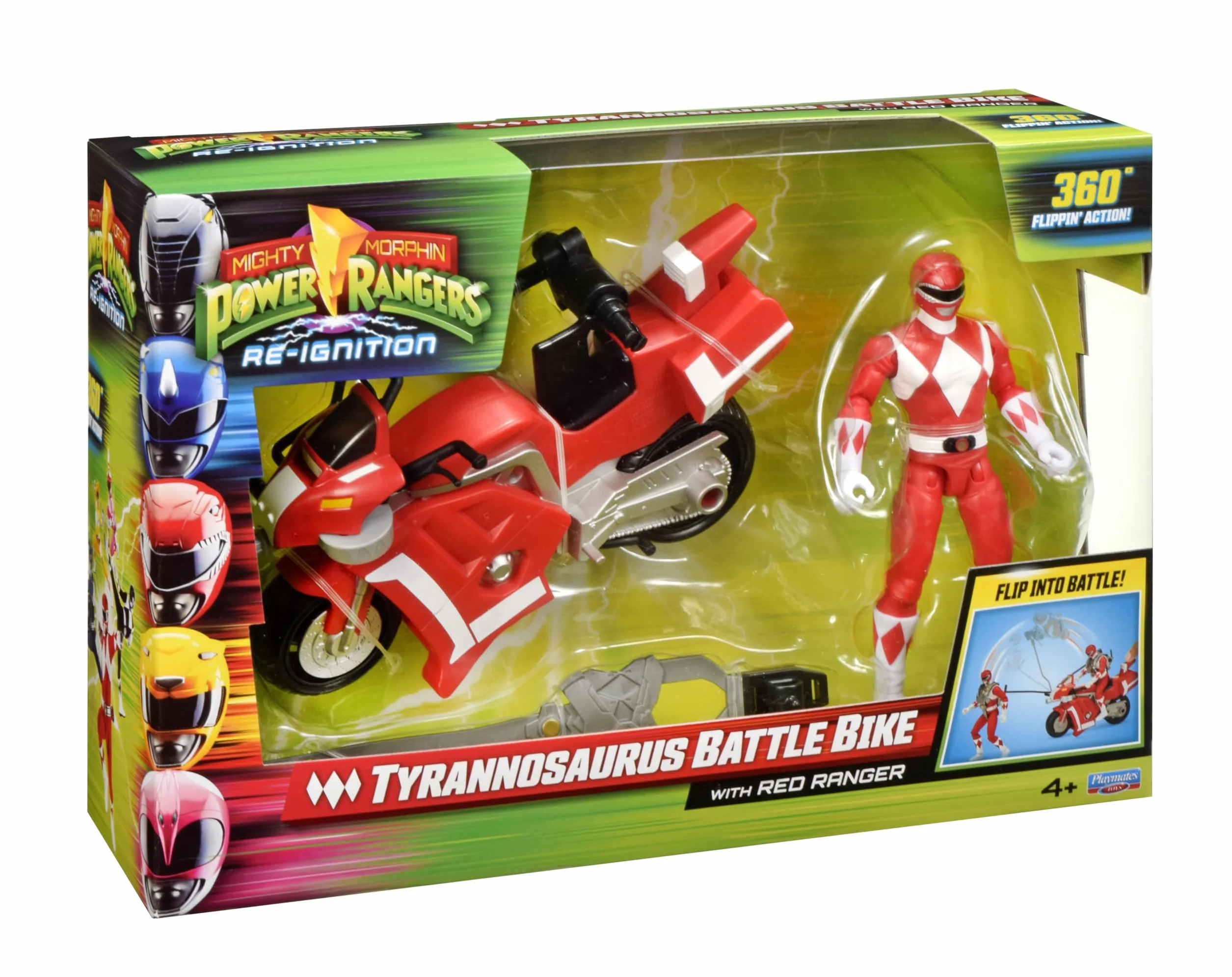Power Rangers, Pojazd Deluxe z figurką 15 cm, czerwony strażnik - Jason Lee Scott, dla dzieci od 4 lat, PWG04