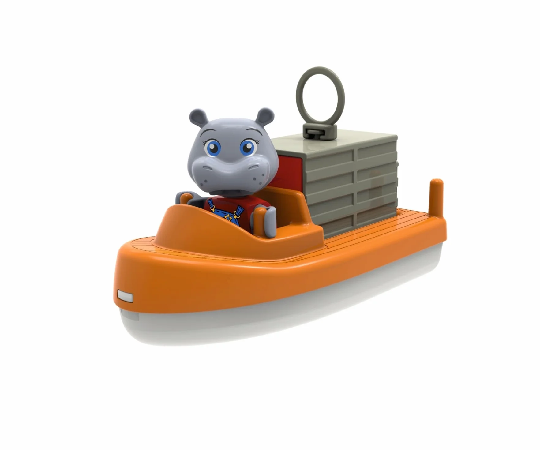 AquaPlay - BoatSet - akcesoria do wodociągów AquaPlay lub do wanny, 4 łodzie, 1 Amphi-Lorry i BO i Wilma, dla dzieci od 3 lat 8700000272 kolorowy