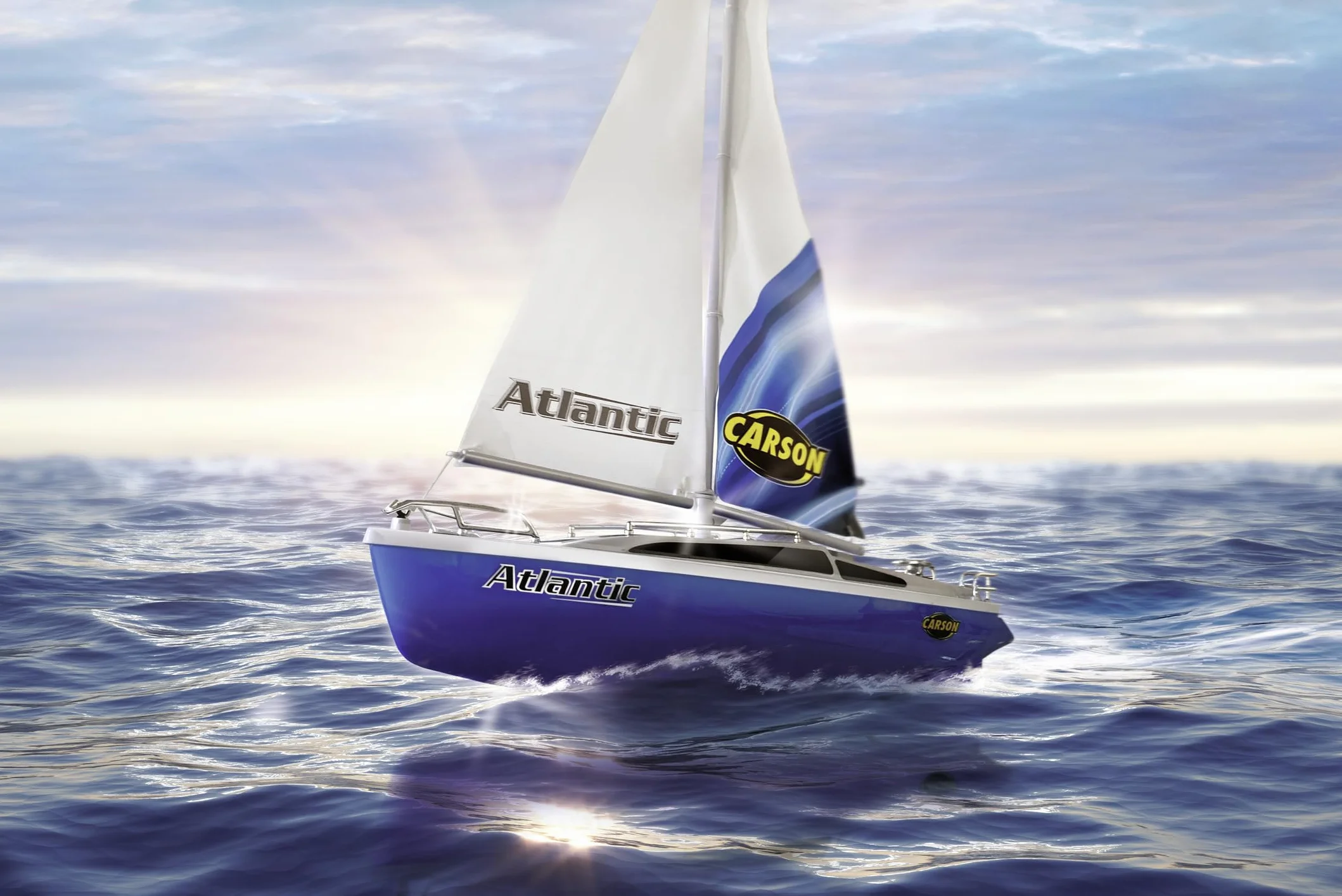 Carson Żaglówka Atlantic 2.4GHz 100% RTR Łódź RC zdalnie sterowana