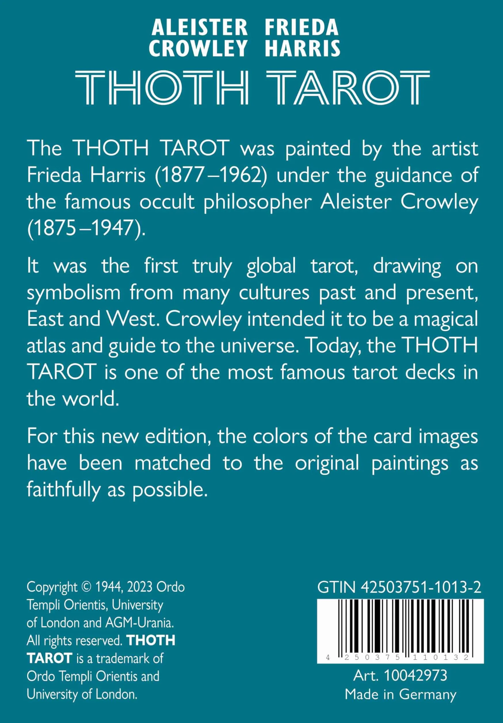 Aleister Crowley Thoth Tarot (Pocket Edition, English, GB)