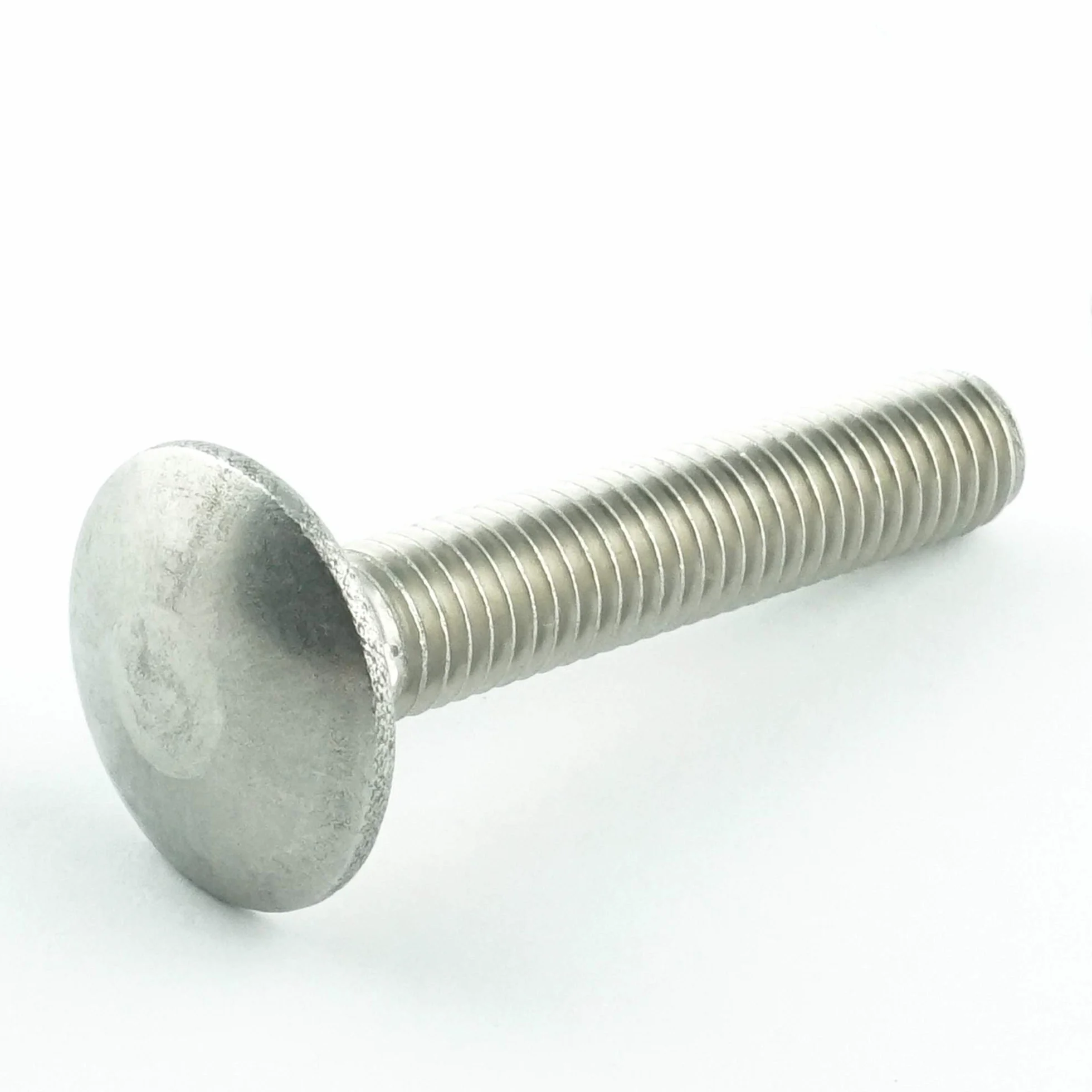 M6 x 110 mm (10 sztuk) śruby zamkowe z nasadką czworokątną - stal szlachetna VA A2 V2A - śruby płaskie okrągłe z gwintem pełnym, nierdzewnym - DIN 603 - ISO 8677 | AGBERG