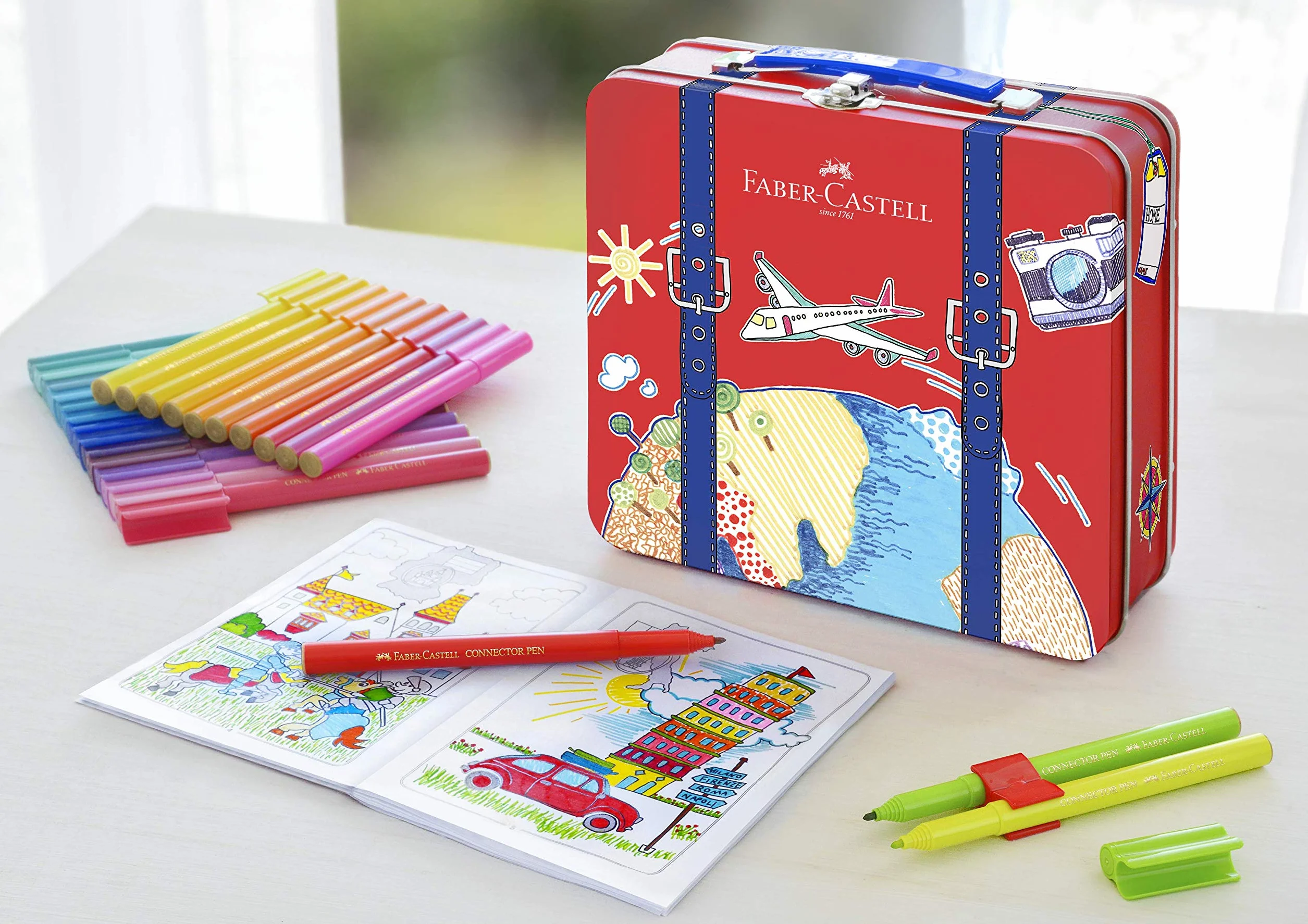 Faber-Castell Zestaw do Kolorowania, Wielokolorowy, 19.3 x 19 x 6.7 cm