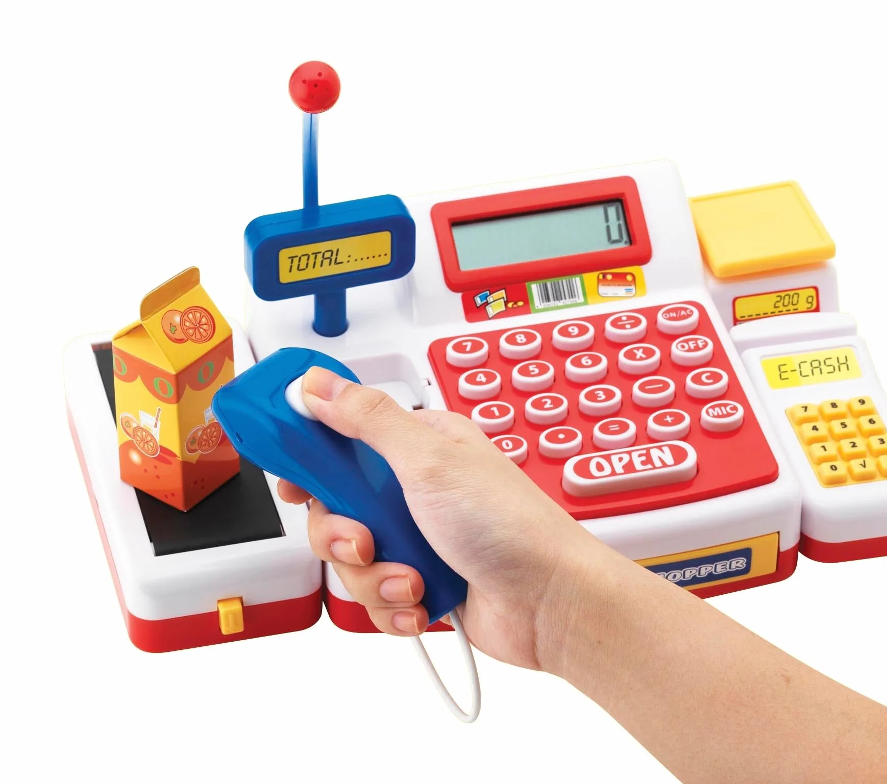 Supermarktkasse mit Scanner