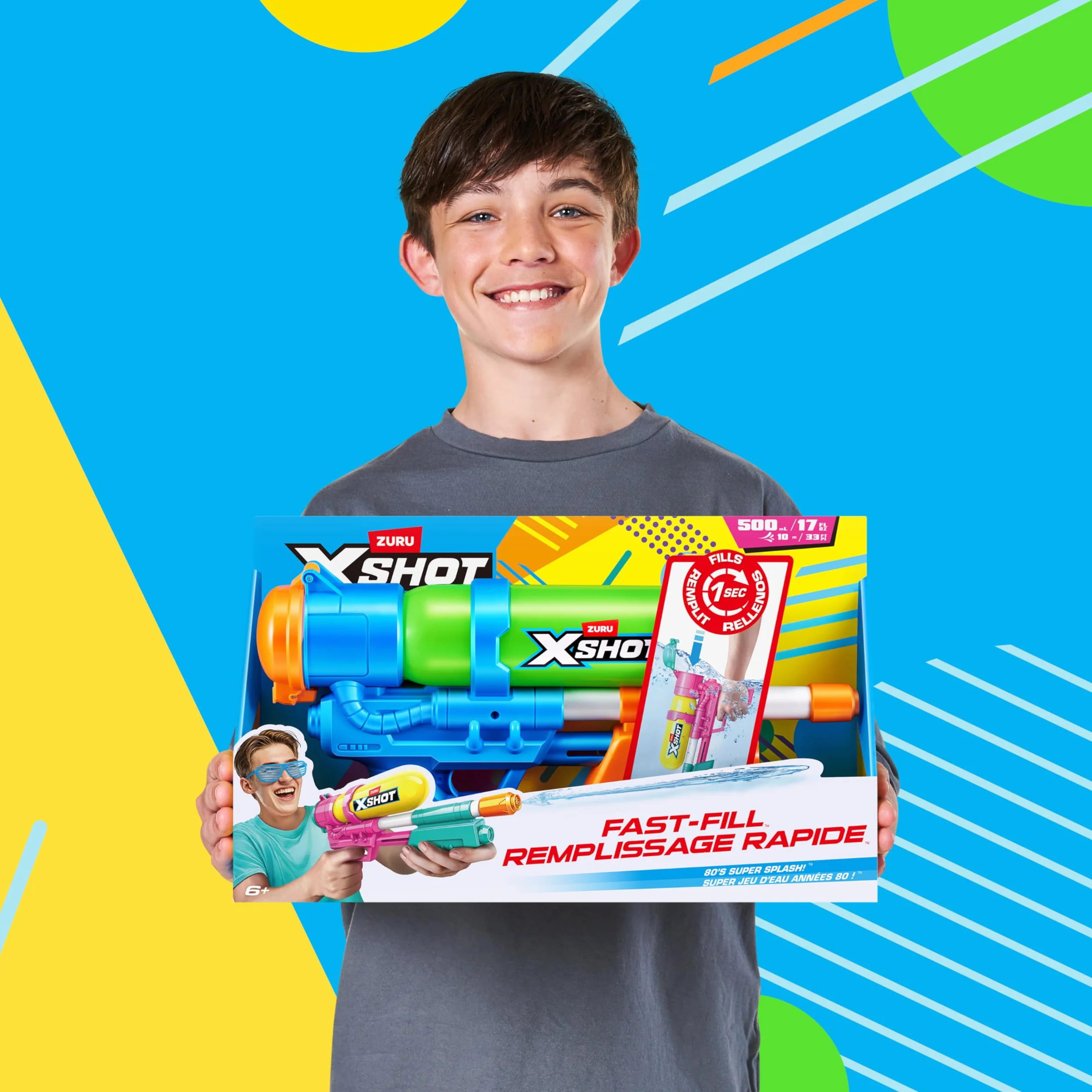 XSHOT Water -FAST FILL-SERIES 1-RETRO BLASTER GREEN