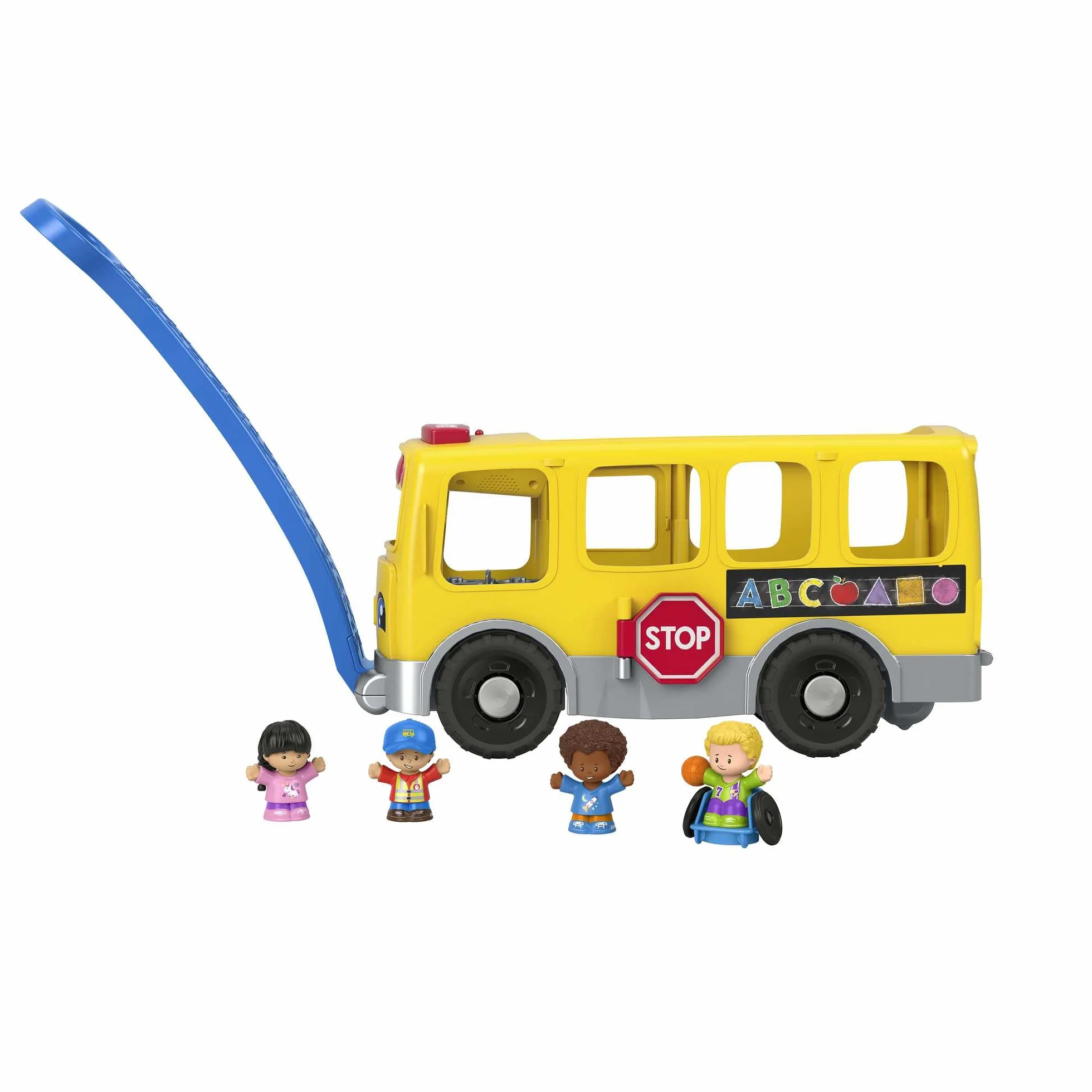 Fisher-Price - Little People autobusy szkolne, żółte, duże, (Mattel GTL68) wersja hiszpańska