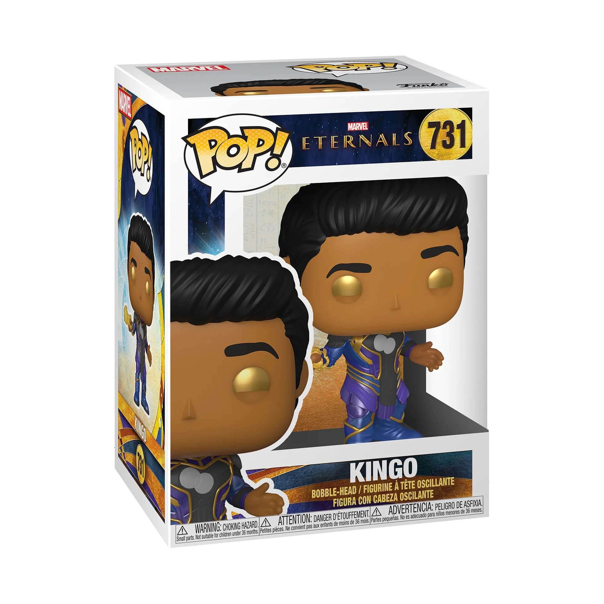 Funko POP! Marvel: Eternals - Kingo - Marvel Comics - kolekcjonerska figurka winylowa - pomysł na prezent - oficjalny towar - zabawki dla dzieci i dorosłych - fanów komiksów - figurka dla