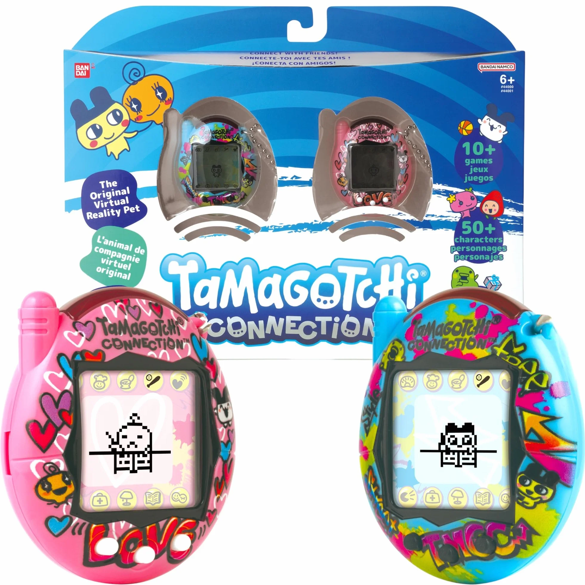 TAMAGOTCHI CONNECTION TRUE FRIENDS - BLUE GRAFFITTI & PINK GRAFFITTI