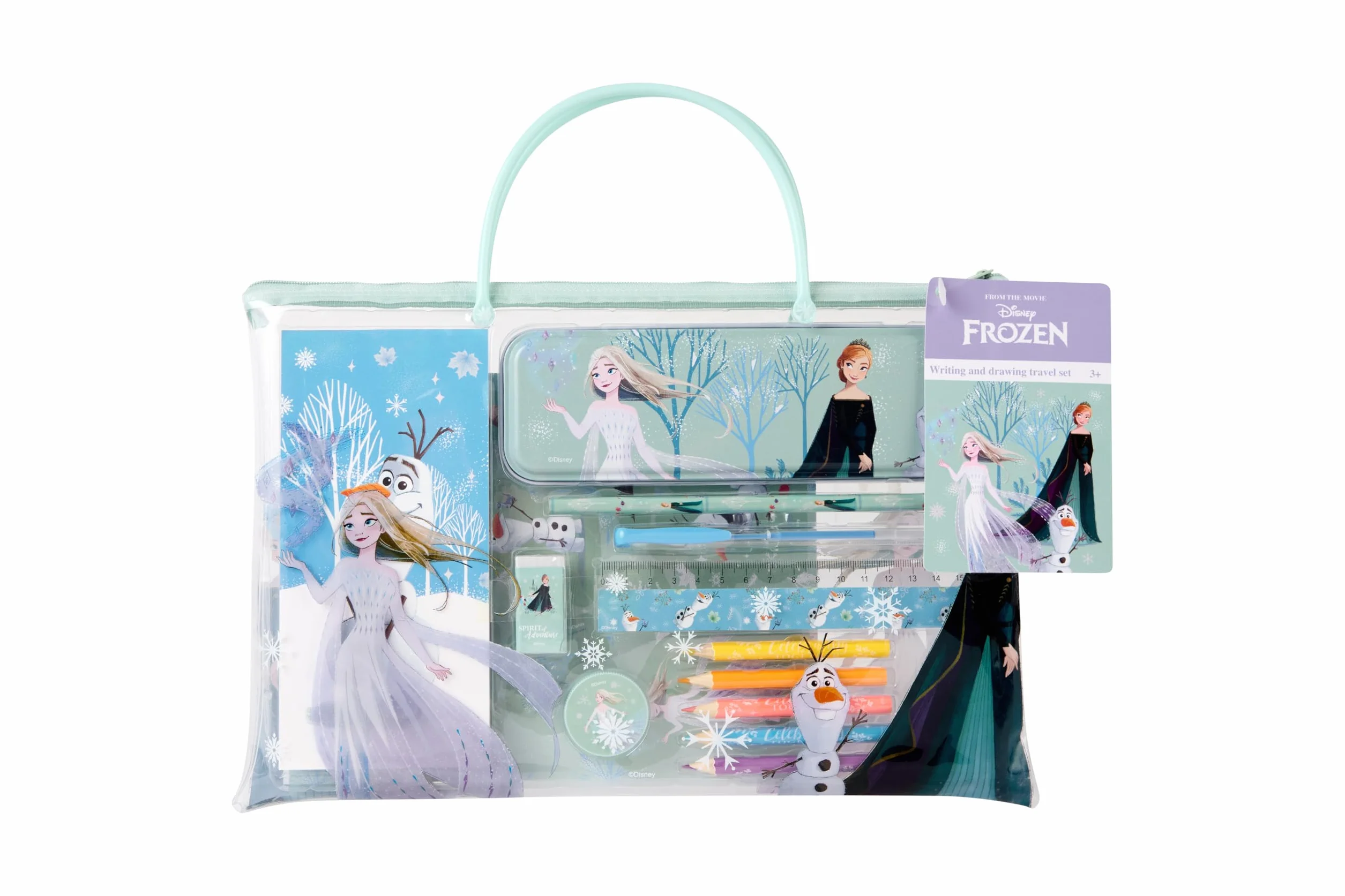 Disney Frozen zestaw podróżny do pisania i rysowania Elsa Anna Olaf dla dzieci