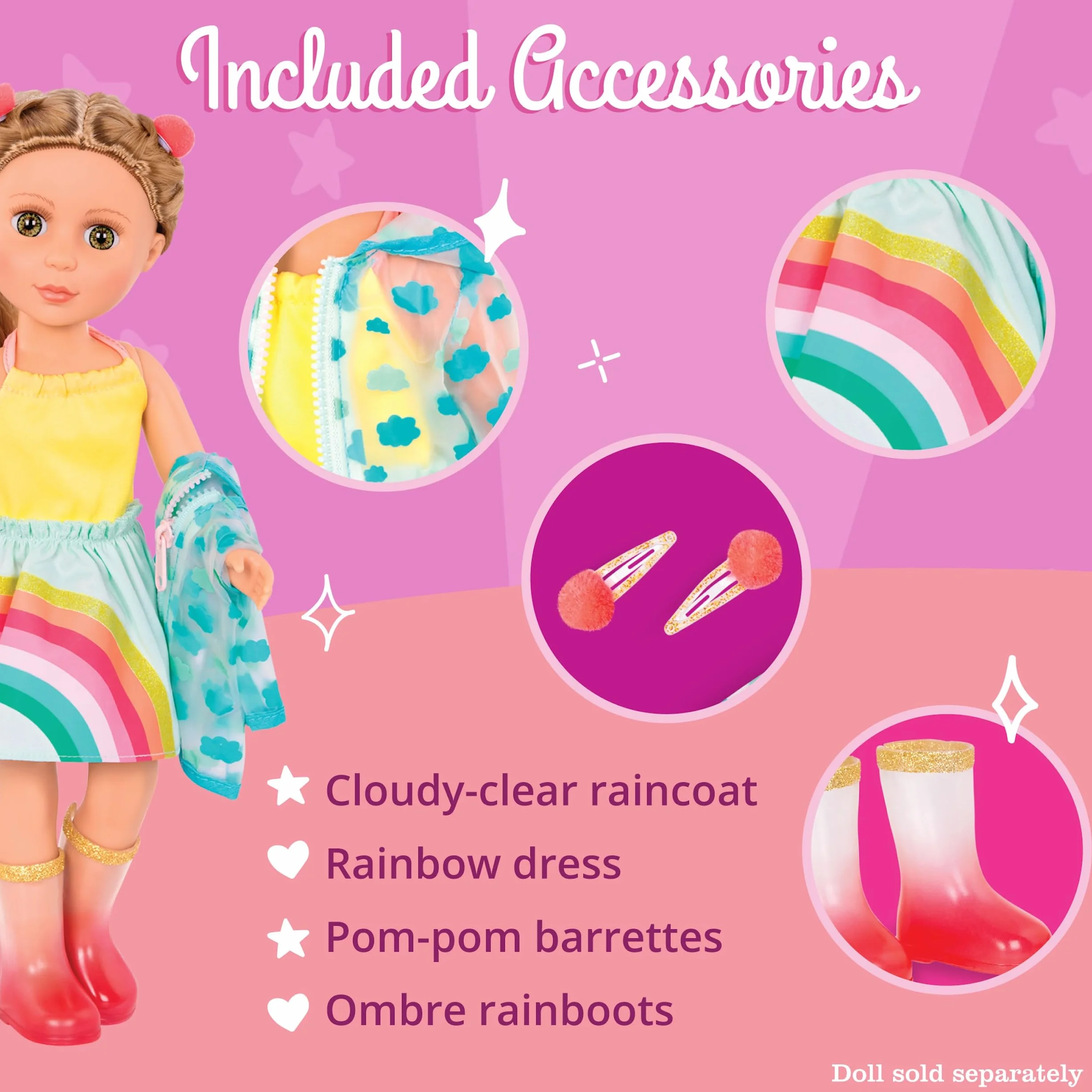Glitter Girls 14-calowy strój Doll Deluxe Rainy Day