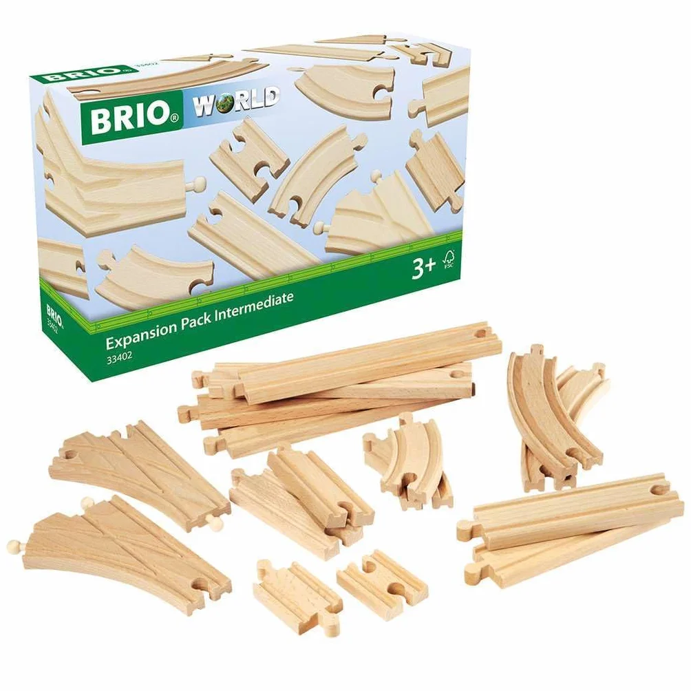 Brio 63340200 Średni Zestaw Torów Bezpieczna Zabawka Dla Dzieci Powyżej 3 Lat