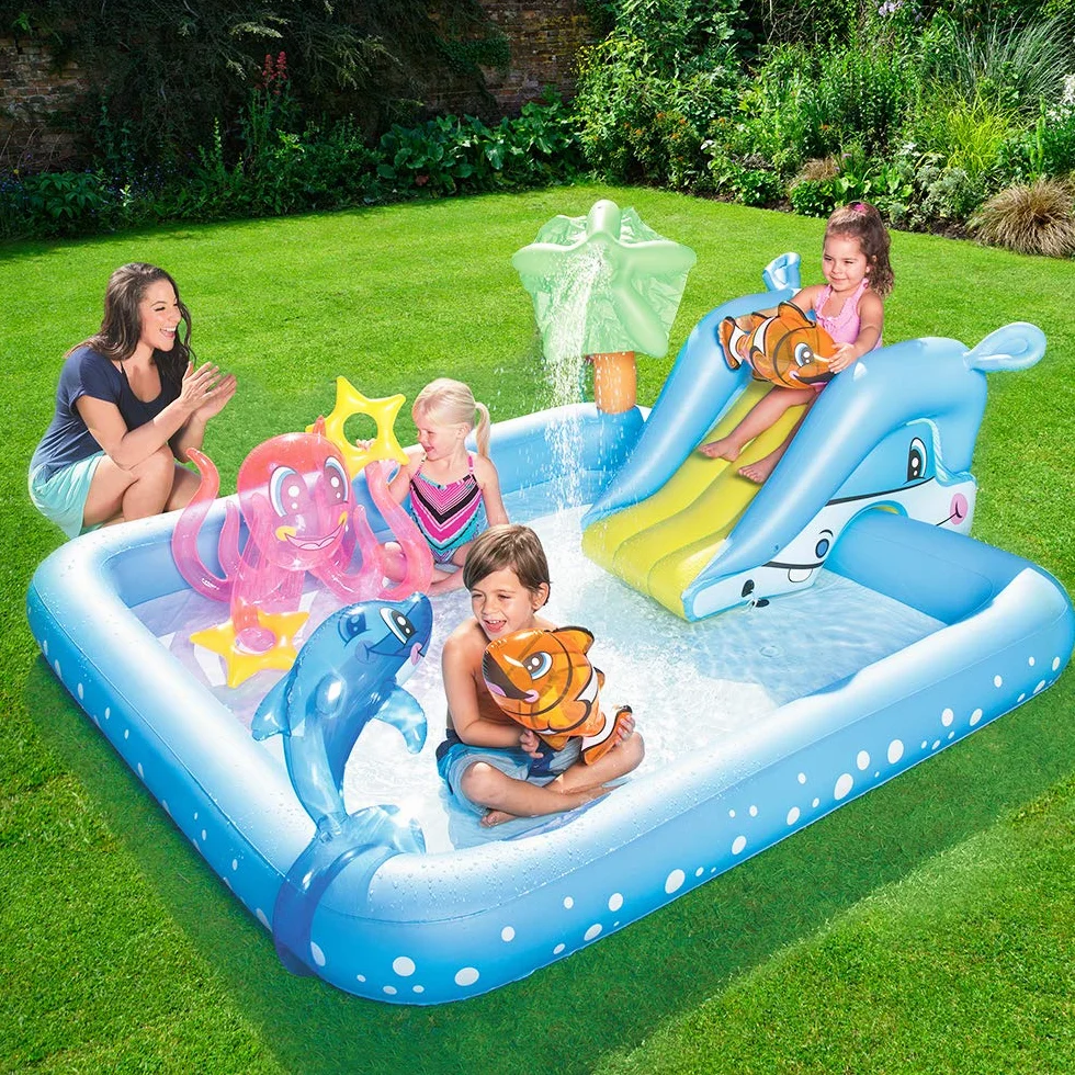 Bestway Fantastic Aquarium Play Pool Basen Dmuchany, 239 x 206 x 86 cm
