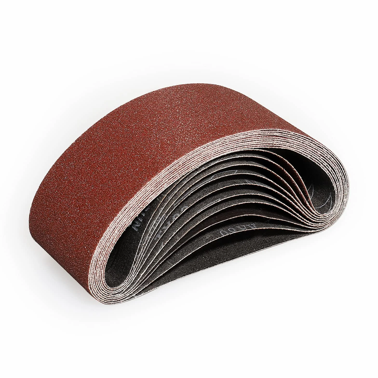 Taśma szlifierska 75 x 457 mm - 10 sztuk taśm szlifierskich do szlifowania, piłowania, ostrzenia i usuwania rdzy (ziarnistość 60)