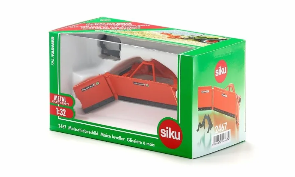 siku 2467, Maize Leveller, 1:32, Metal, Orange, Ideal addition to siku tractors at a 1:32 scale
