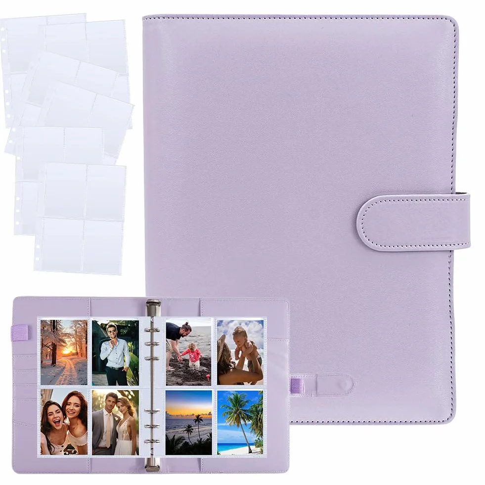 Kpop Binder A5 Photocard Holder 120 kieszeni Segregator PU Skóra Album Kolekcjonerski