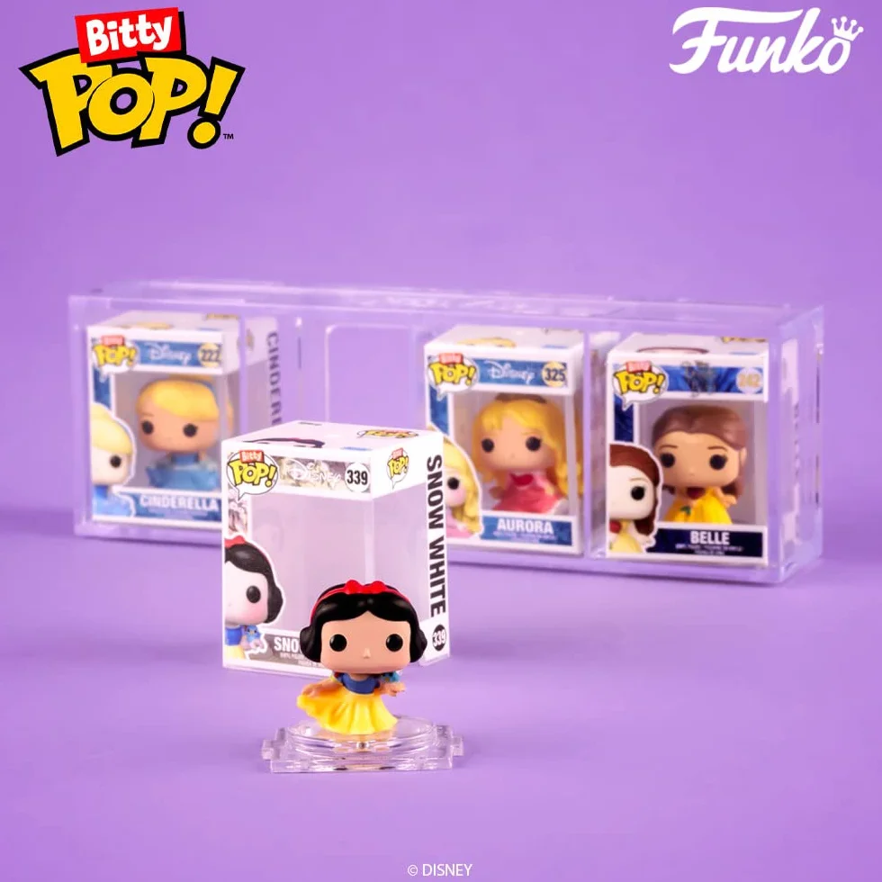 Funko Bitty Pop! Disney Princess - Roszpunka, Merida, Moana i tajemnicza mini-Figurynka z niespodzianką - 2,2 cm do kolekcjonowania - półka do układania w stos w zestawie - pomysł na prezent,
