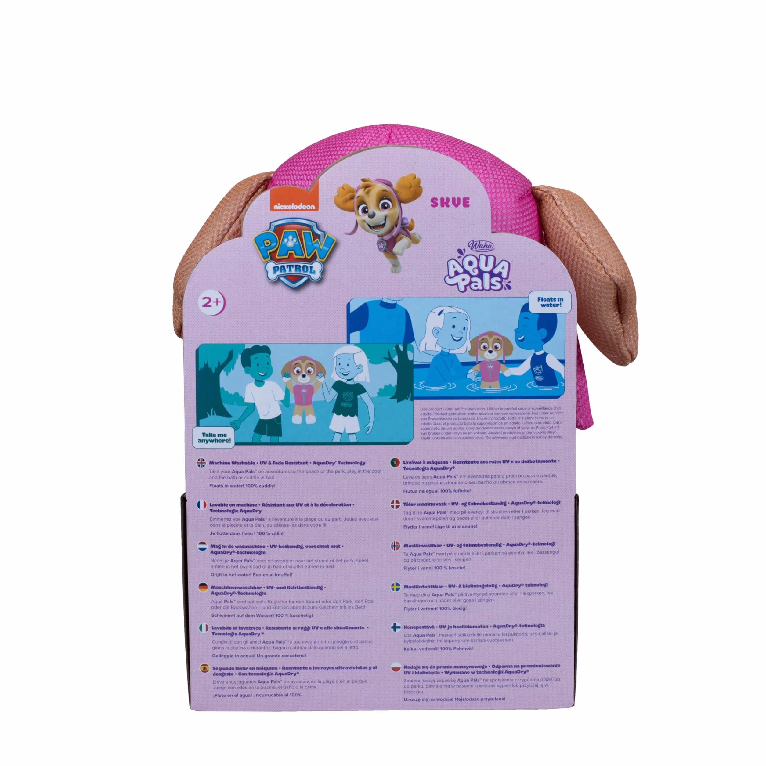 Wahu 930457 Aqua Pals Paw Patrol Skye średnie pudełko na platformie, Multi