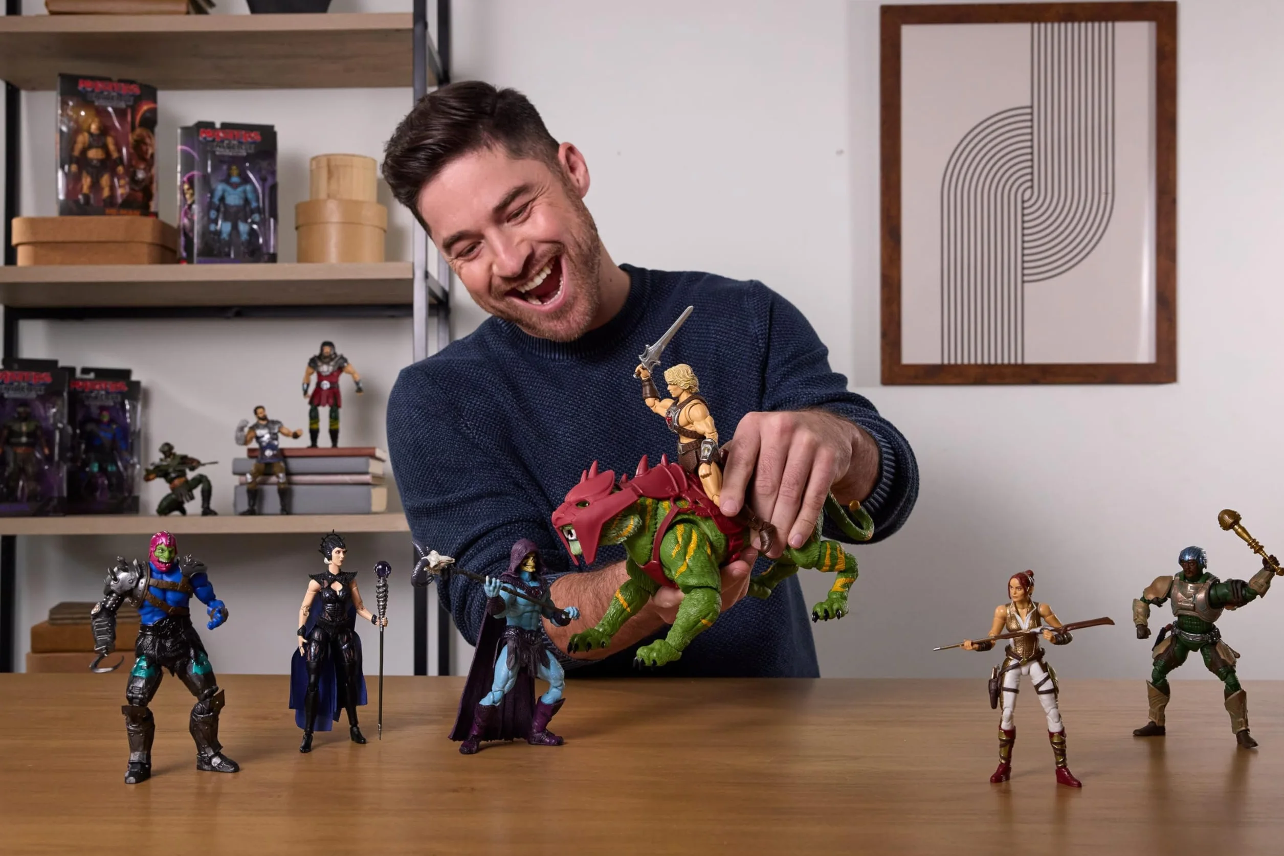 Masters of the Universe Chronicles Władcy Wszechświata Film 2026 Szkieletor Figurka w skali 1:12, złoczyńca z filmu z 2026 roku, jak Jared Leto, akcesorium kostur, zabawka dla dzieci 6+, JKJ23