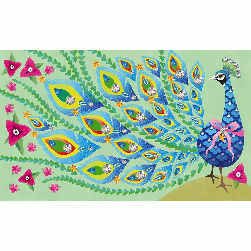Janod - From 7 years old - Creative Kit - Strass Bel Oiseau - Les Ateliers du Calme - Creative Leisure - Dexterity and Concentration - J07810