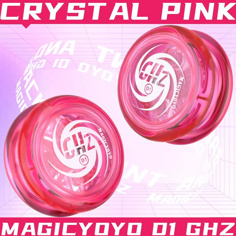 MAGICYOYO Responsywne Yoyo D1 GHZ, 2A Lopping Yoyo dla dzieci, profesjonalne plastikowe jo-jo dla początkujących + 6 strun zamiennych YoYo + rękawica Yo + torba do przechowywania jojo