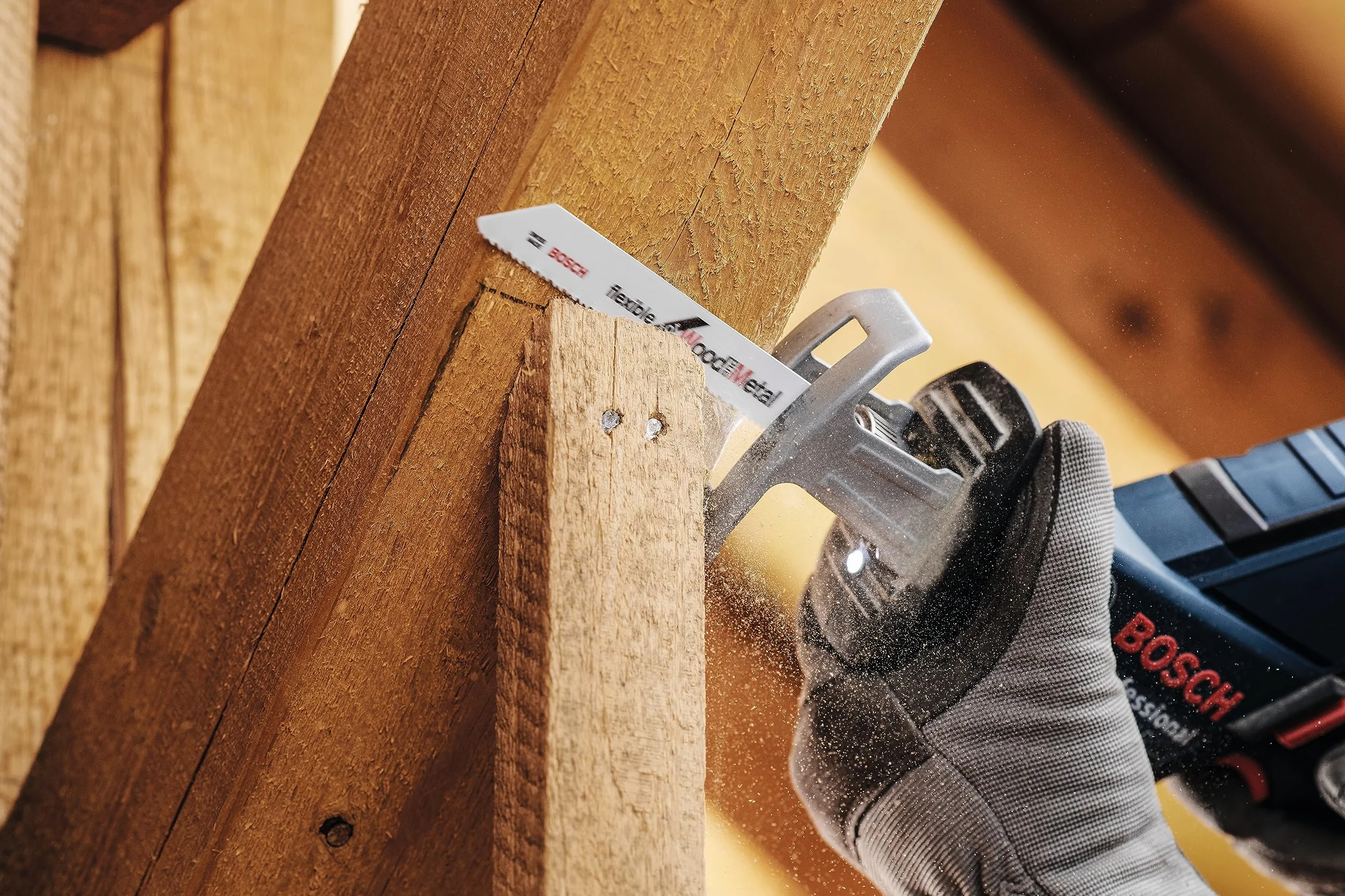 Bosch Professional 2x Brzeszczot do piły szablastej S 922 VF Flexible for Wood and Metal (Drewno, Metale żelazne, Tworzywo sztuczne, 150 mm, Osprzęt do Pił Szablastych)