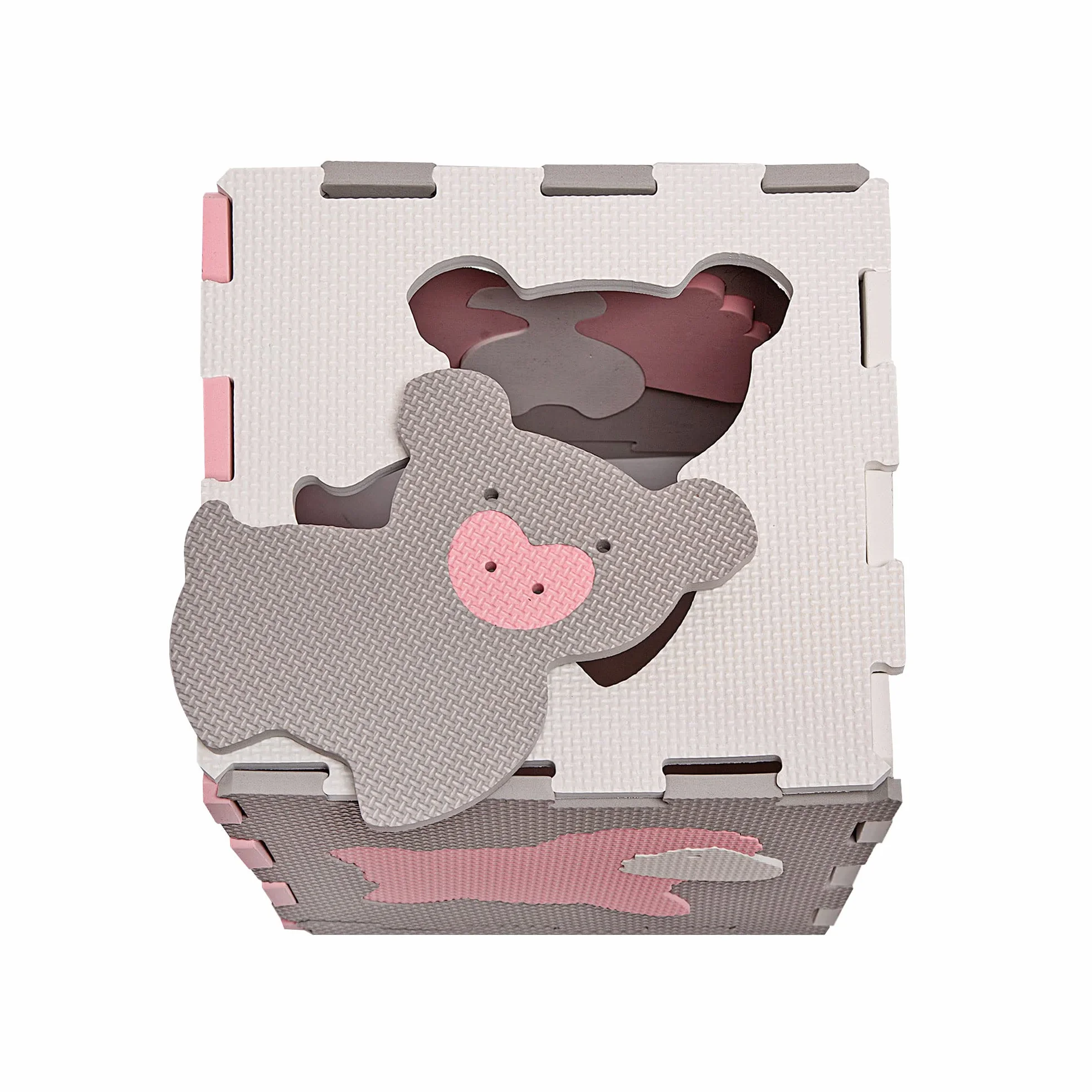 Hakuna Matte - Pianka do zabawy dla niemowląt i dzieci - 12 płytek z pianki EVA z motywem zwierzęcym w kartonowym pudełku nadającym się do recyklingu - mata do puzzli 20% grubsza i bardziej miękka