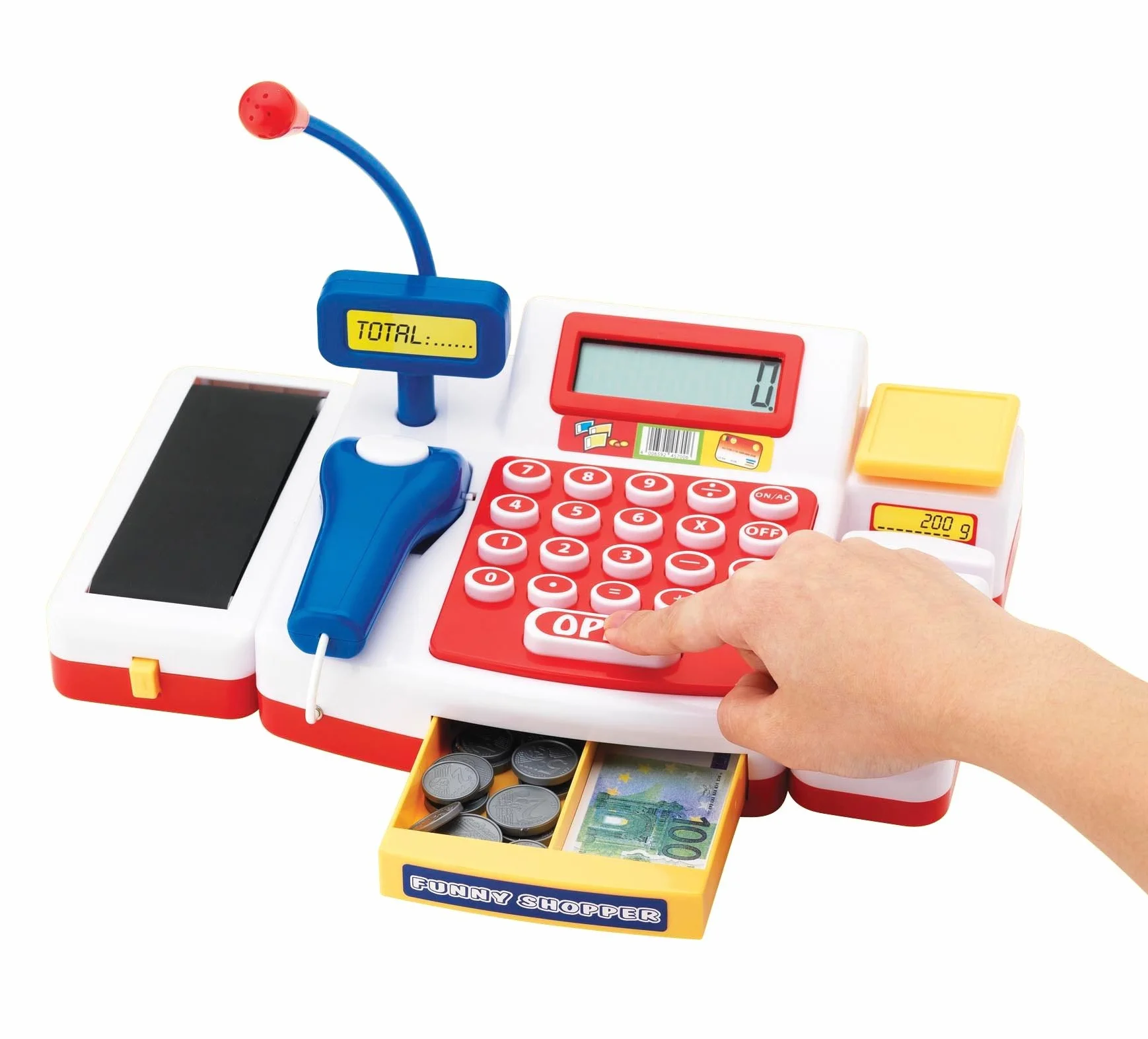 Supermarktkasse mit Scanner