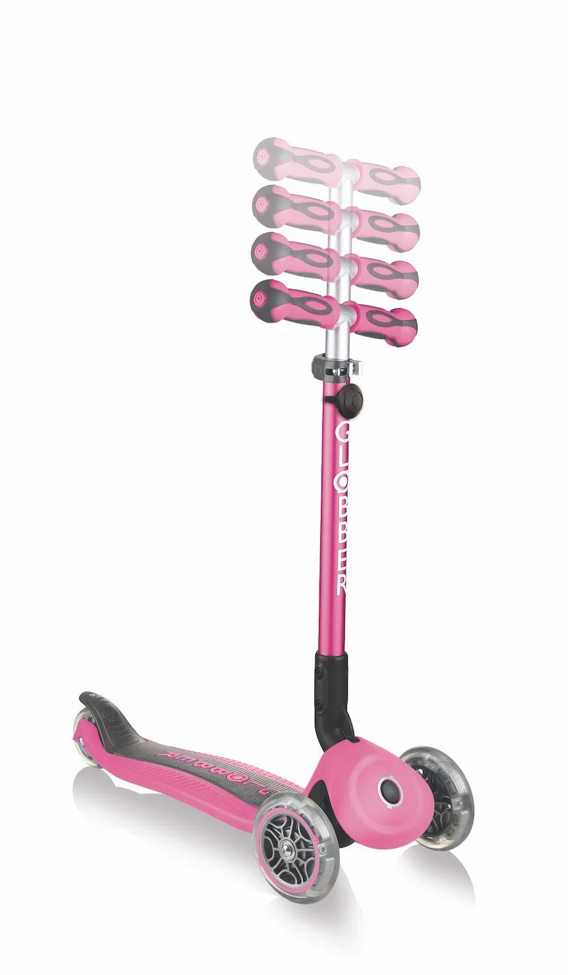 Globber GO•UP Deluxe 3-kołowa hulajnoga skalowalna z siedziskiem dla dzieci od 15 m+ do 6 lat