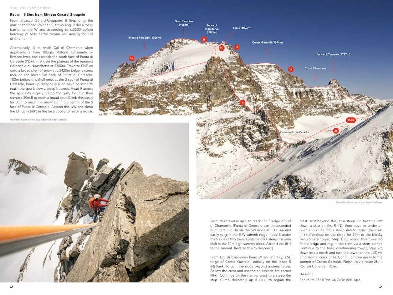 THE 4000M PEAKS OF THE ALPS VOLUME 1 : WEST: Selected Alpine Climbs & Ski Mountineering Routes