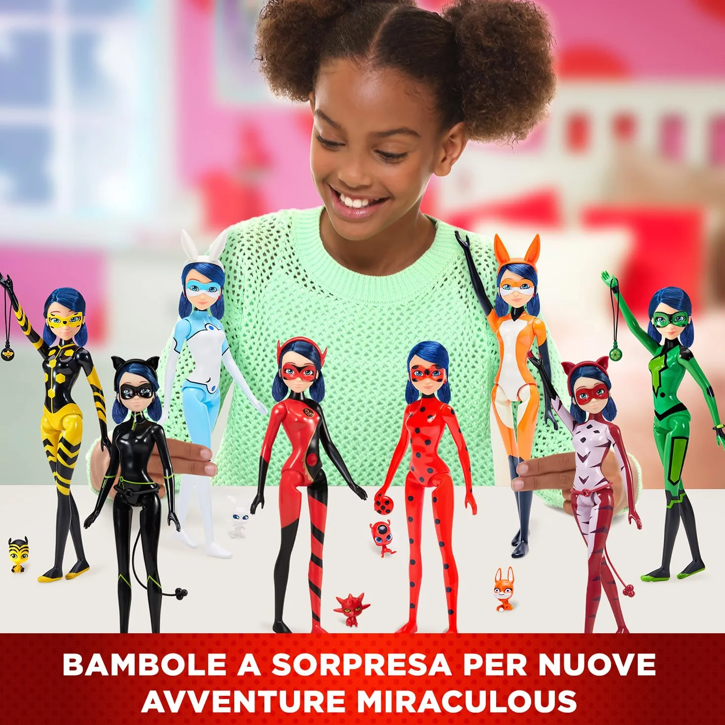 BANDAI - Cudowna biedronka - Marinette Color Change Surprise - Cudowna lalka przegubowa 26 cm + 3 niespodzianki - Lalka zmieniająca kolor - Model losowy - Zabawka dla dzieci 4 lata i więcej - P50390