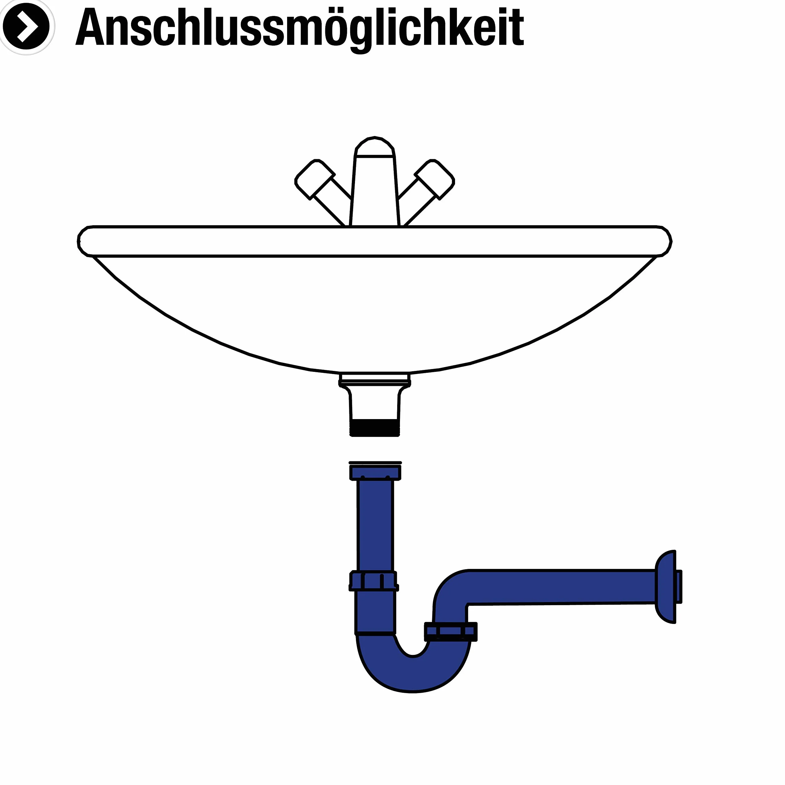 Cornat Rezyklat syfon rurowy do umywalek - 1 1/4 cala x 32 mm - wyprodukowany z tworzyw sztucznych pochodzących z recyklingu - Made in Germany Jakość/Syfon/Połączenie odpływowe / T317406R