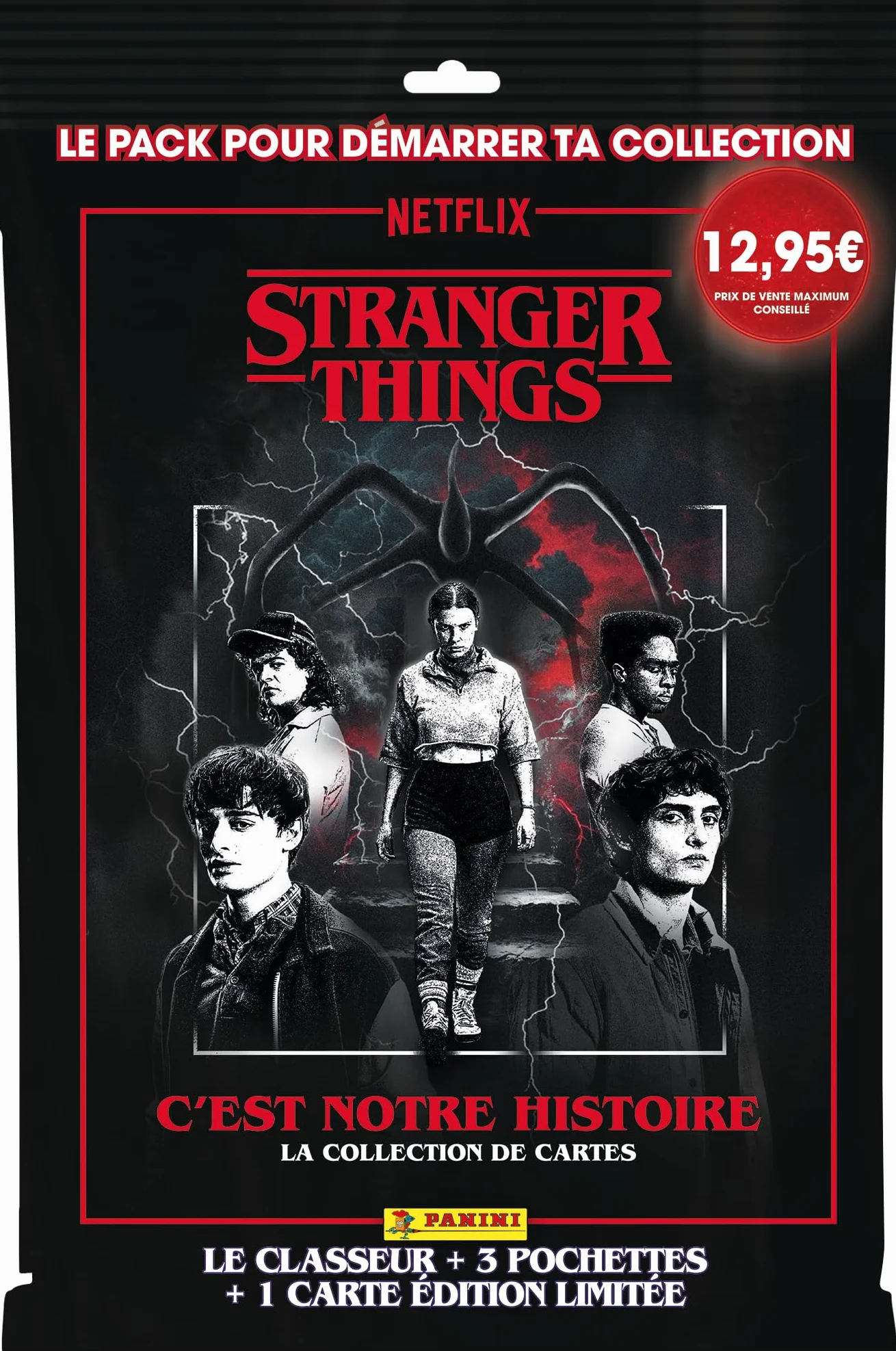 Panini Stranger Things Trading Cards pakiet startowy segregator kieszenie karta limitowana edycja