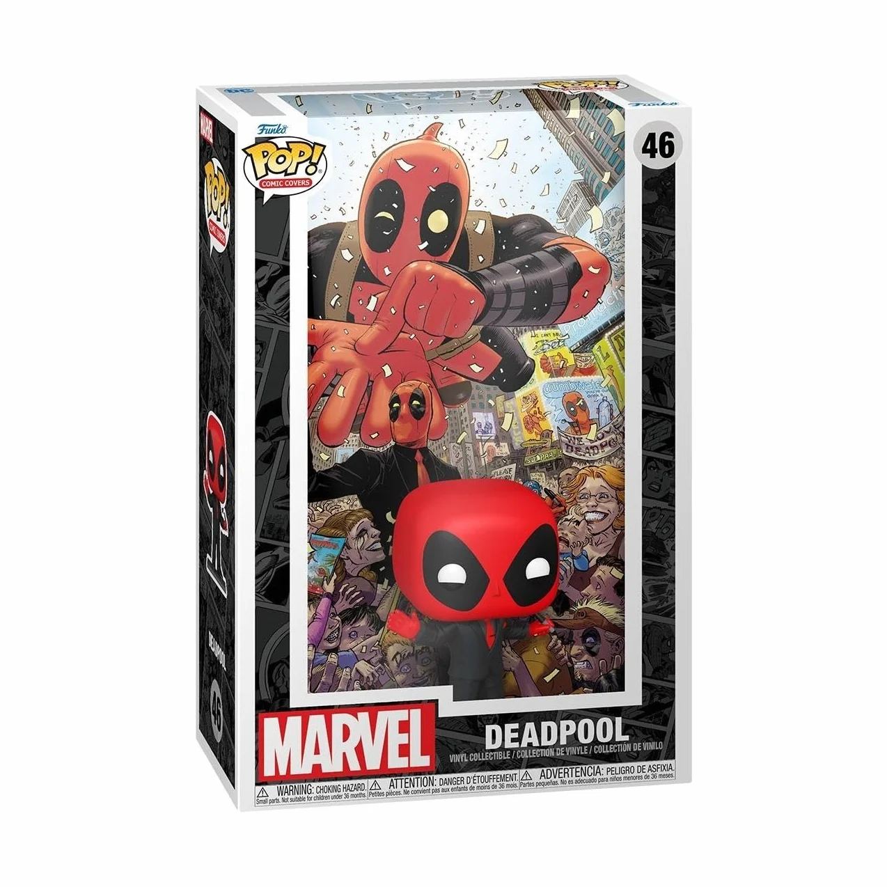 Funko POP! Comic Cover: Marvel - Skrull - Deadpool - (2025) #1 Deadpool In Black Suit - Marvel Comics - Kolekcjonerska figurka winylowa - Pomysł na prezent - Oficjalny towar