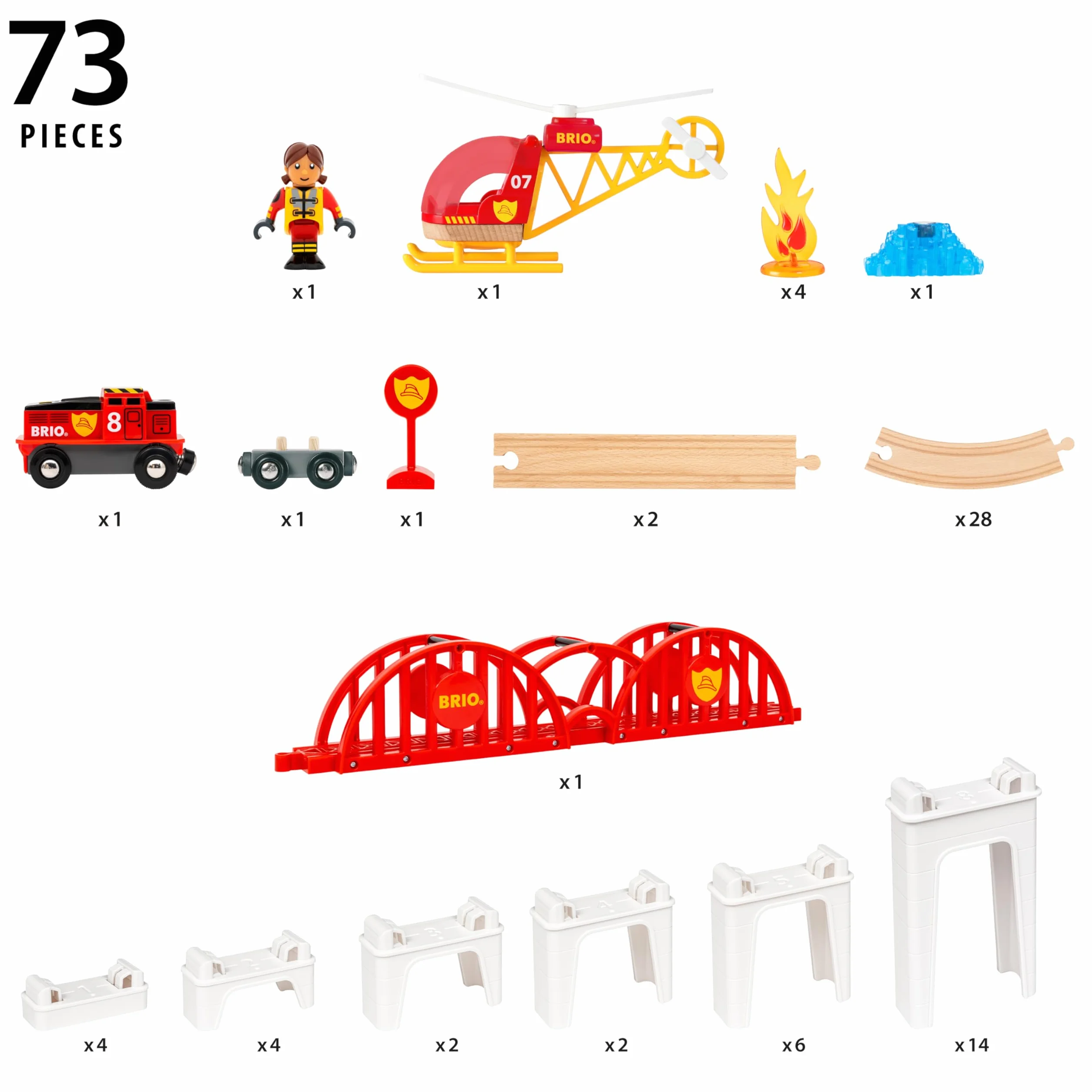 BRIO World - 36114 Großes Spiralenset| Spielzeuglok-Set für Kinder ab 3 Jahren